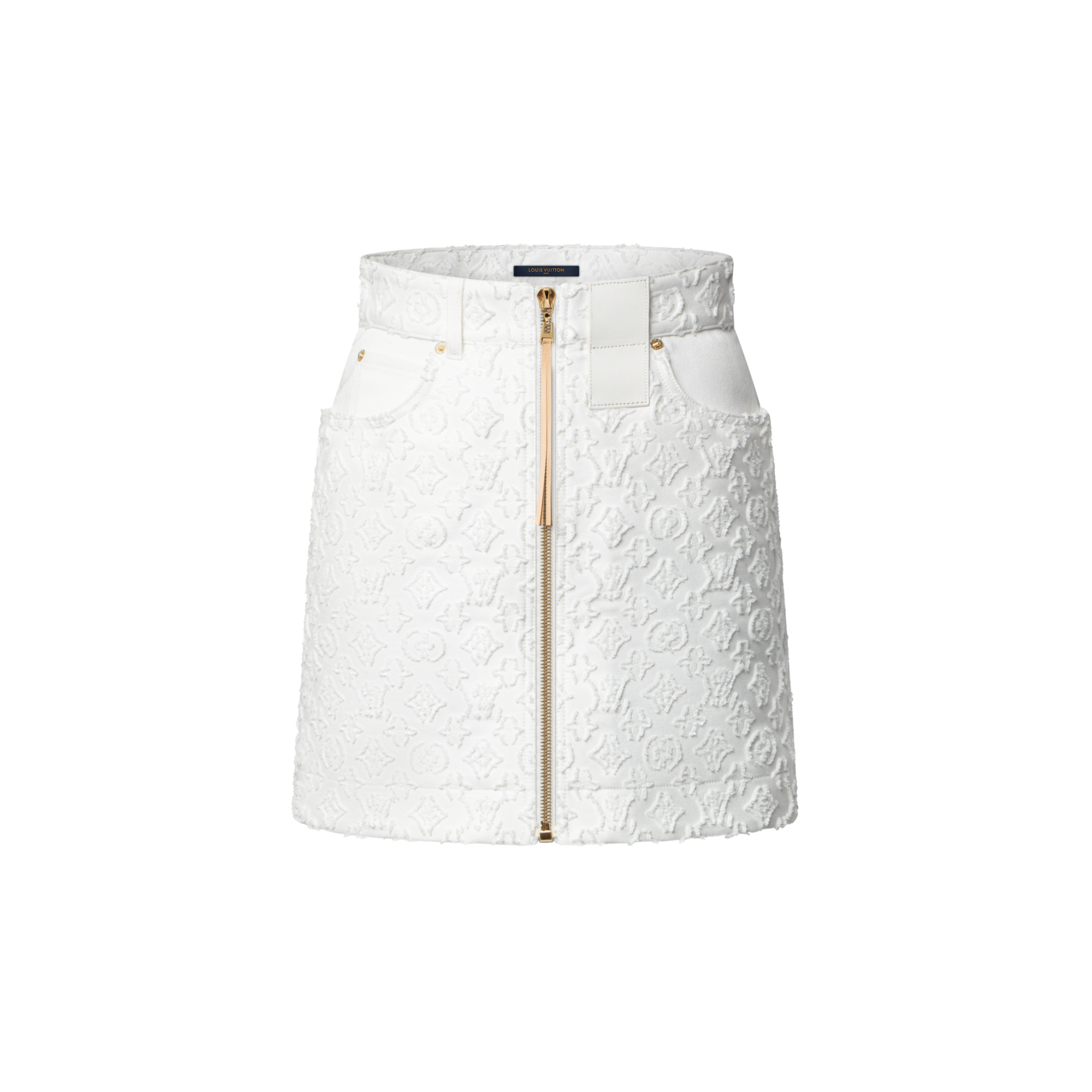 Monogram Fil Coupé Denim Skirt  in Women