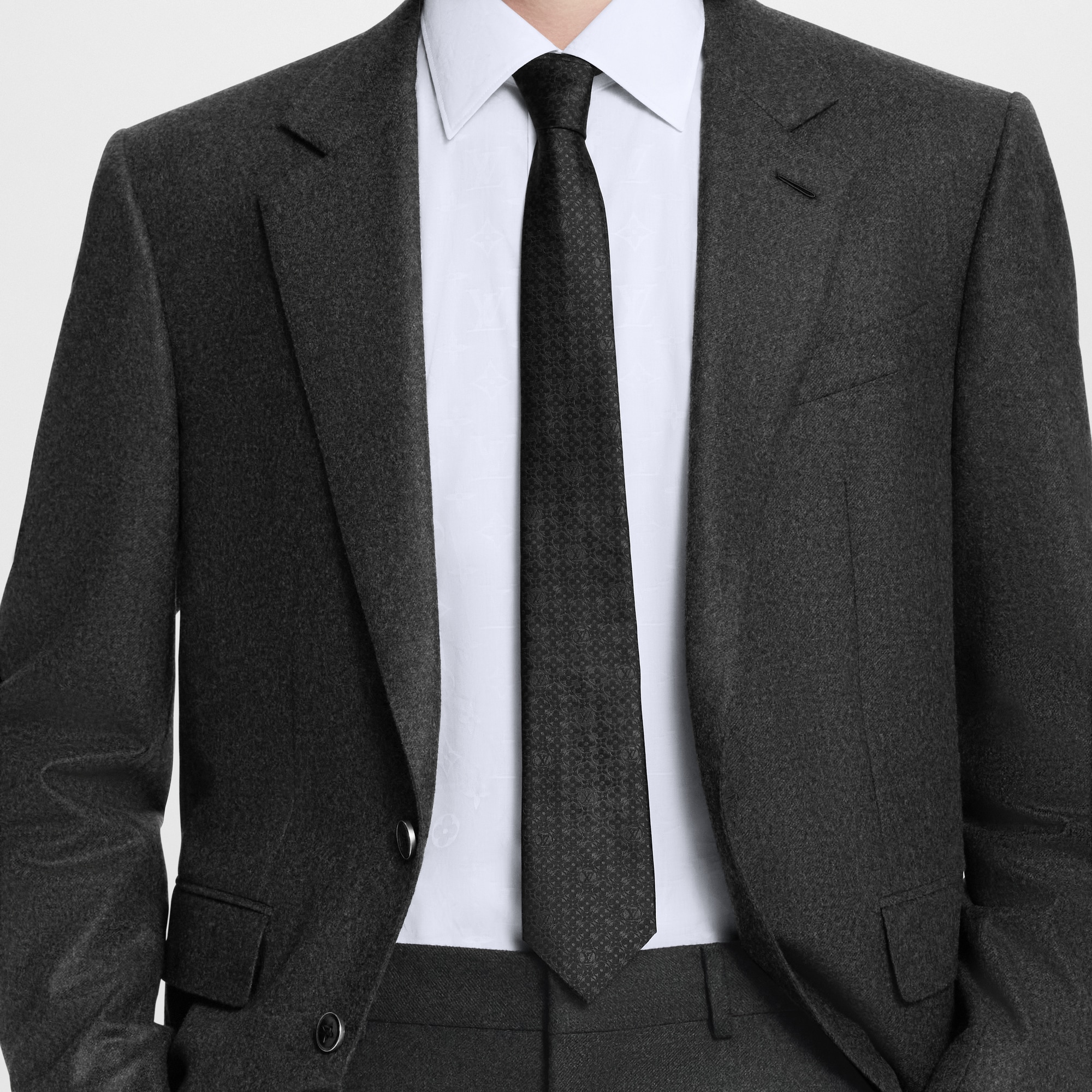 Monogram Flower Tie . in Men