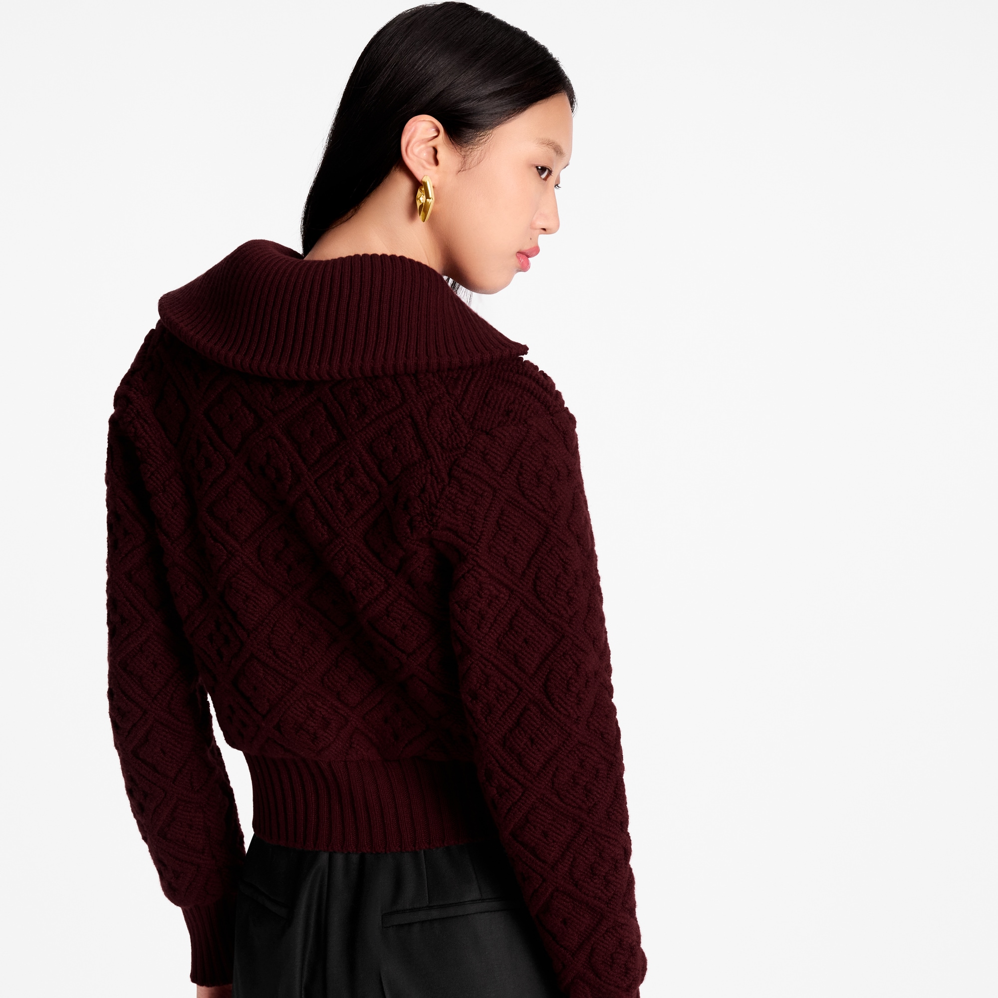 Monogram Flower Toweling Zip-Up Jacket  in Women