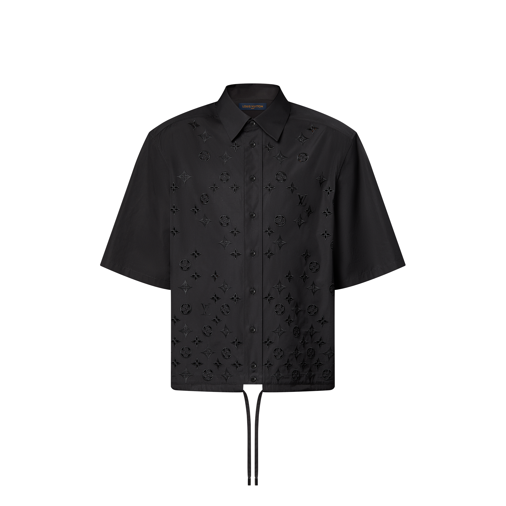 Monogram Flowers Embroidered Short-Sleeved Shirt  in Men