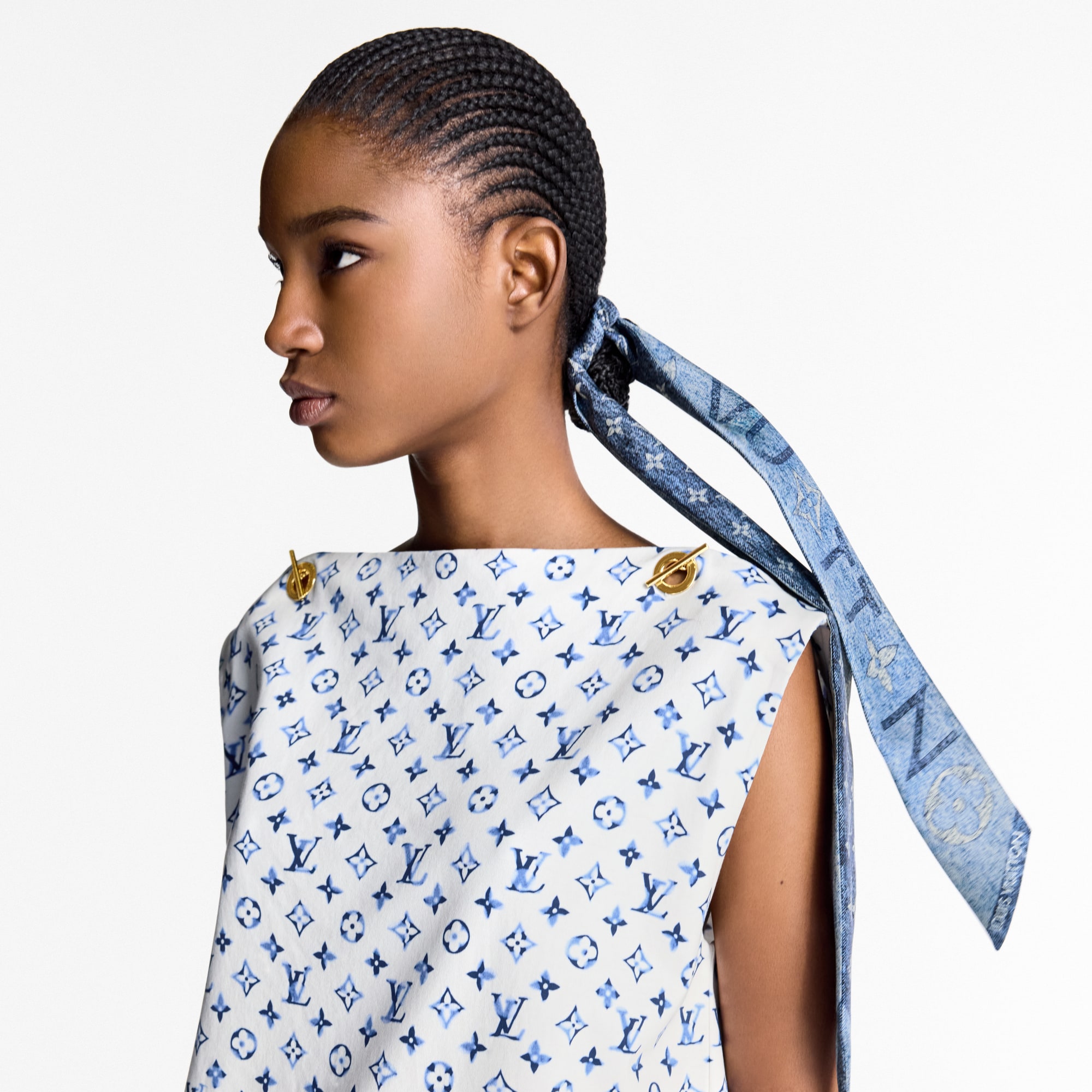 Monogram Infinity Denim BB 長絲巾 . in 女士