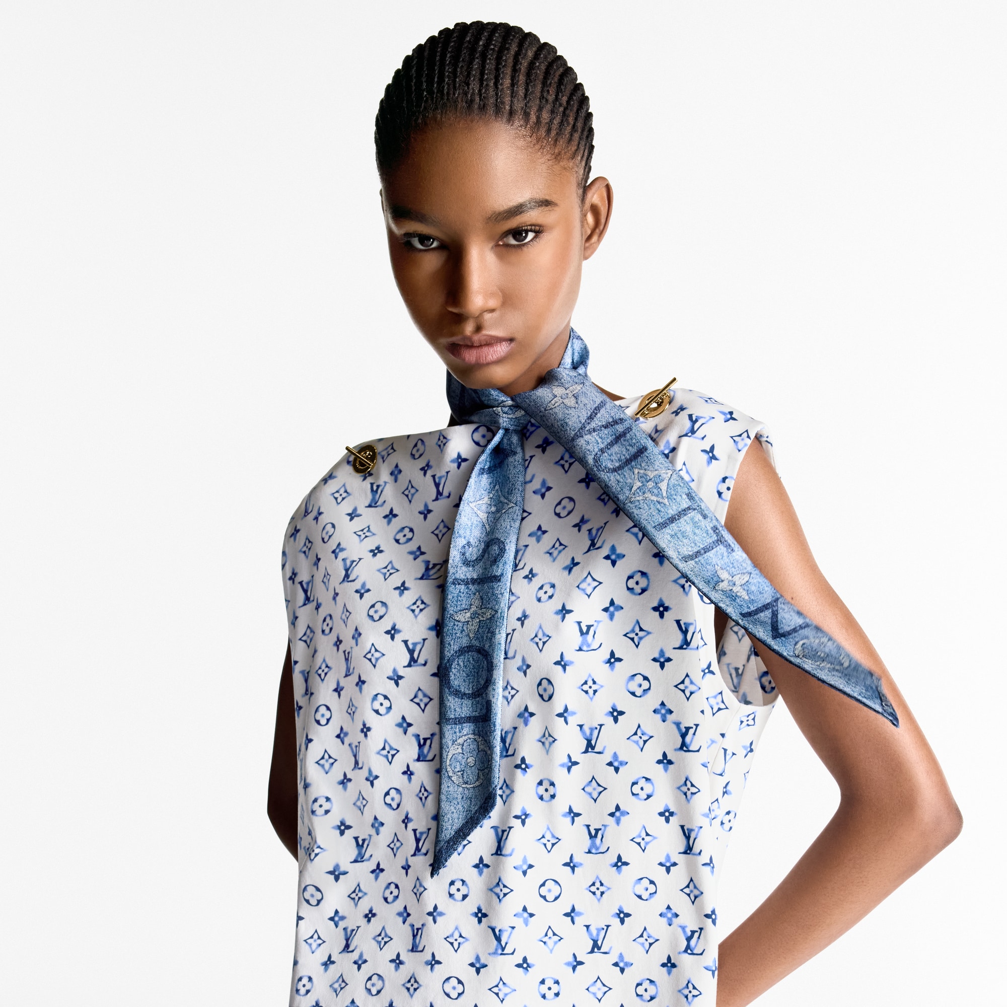 Monogram Infinity Denim BB 長絲巾 . in 女士