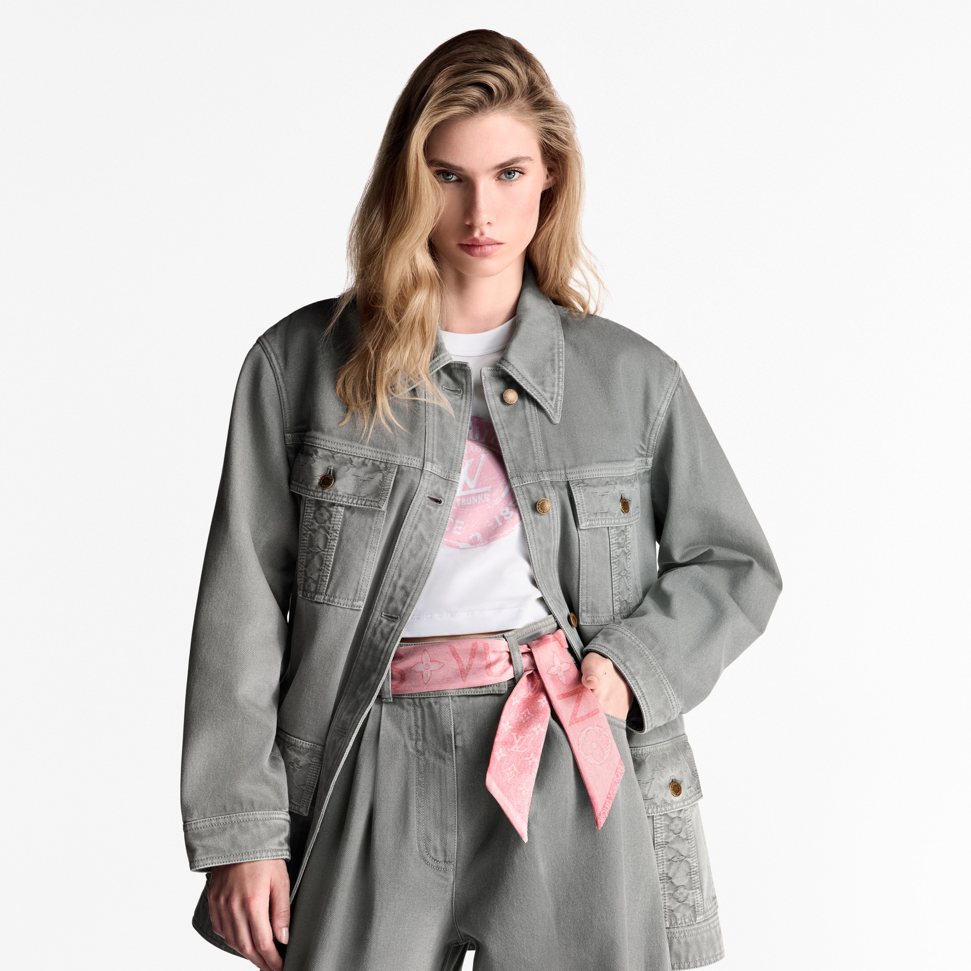 Monogram Infinity Denim BB 長絲巾 . in 女士