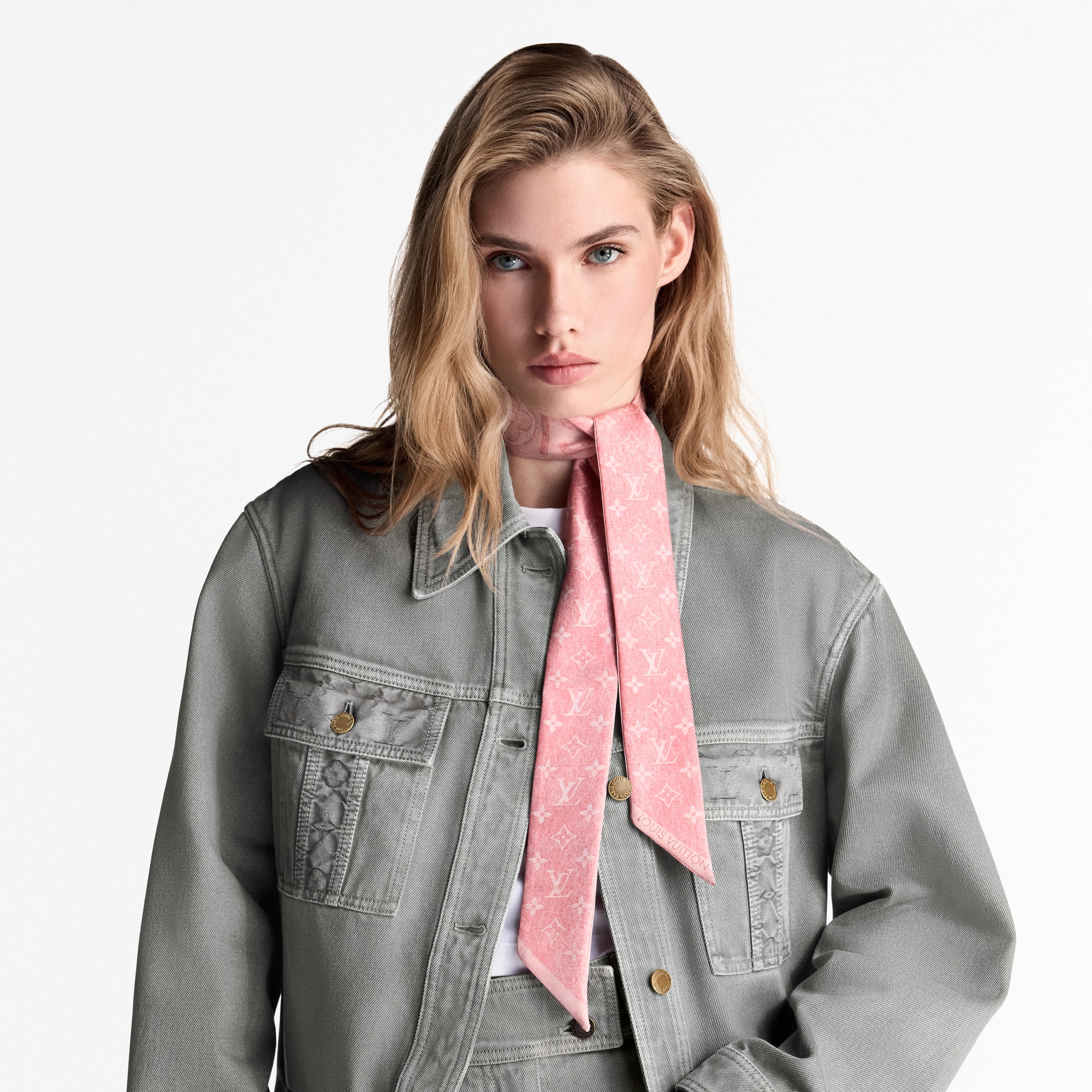 Monogram Infinity Denim BB 長絲巾 . in 女士