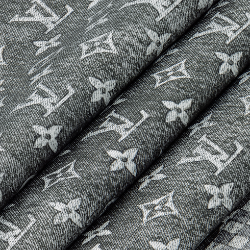 Monogram Infinity Denim Square 90 . in Women's Accessories Silk Squares and Bandeaus collections by Louis Vuitton (Product zoom)