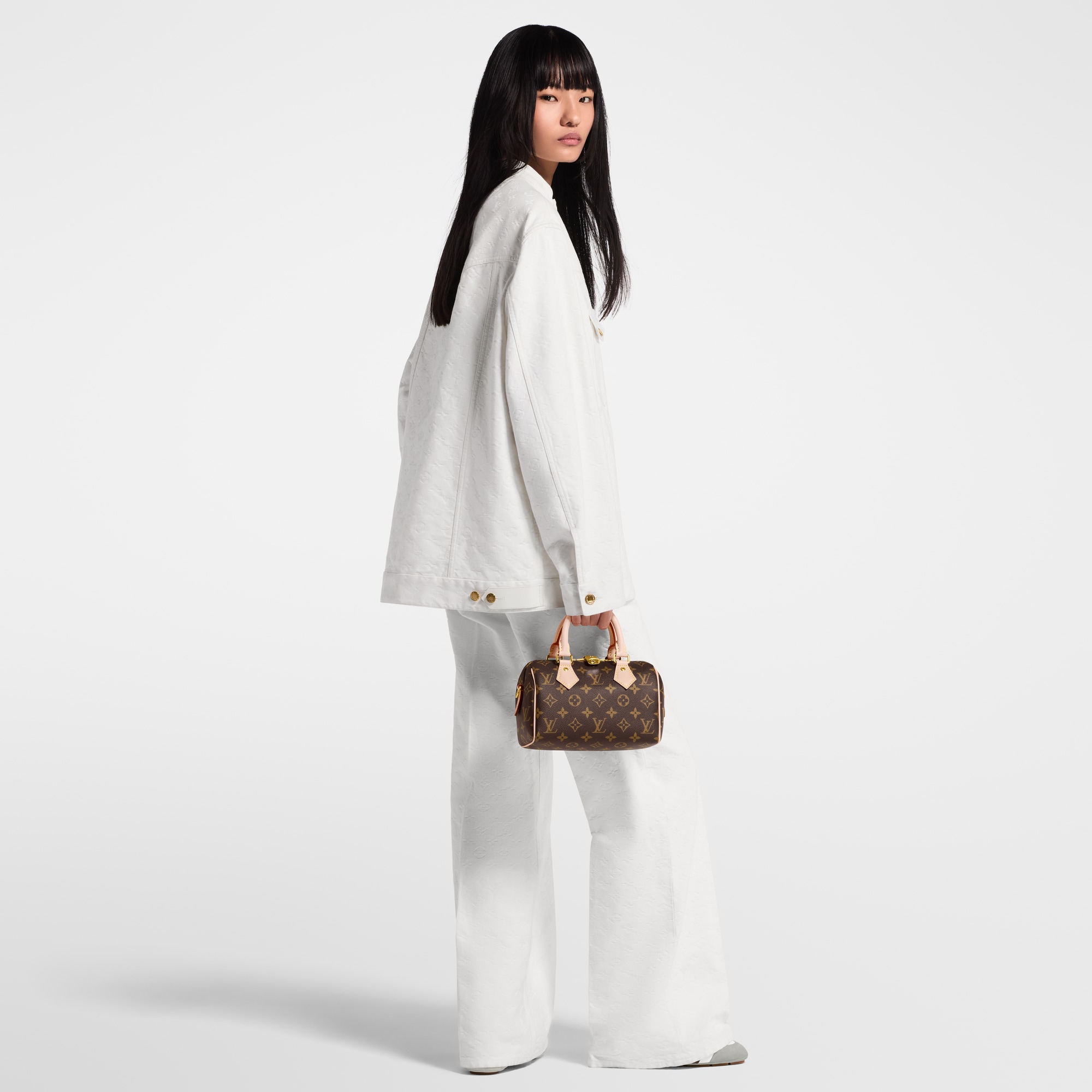 Monogram Jacquard Denim Jacket  in Women