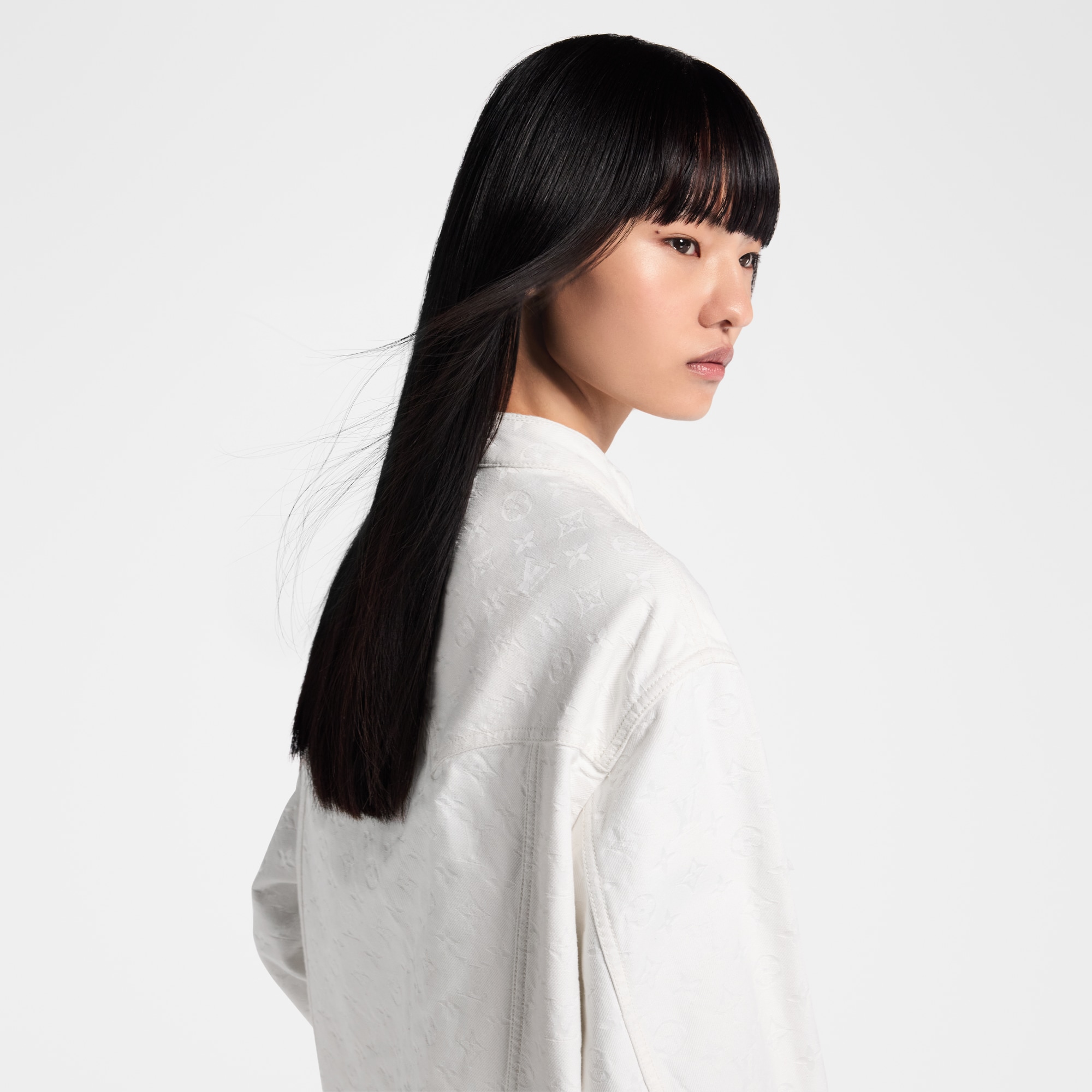 Monogram Jacquard Denim Jacket  in Women