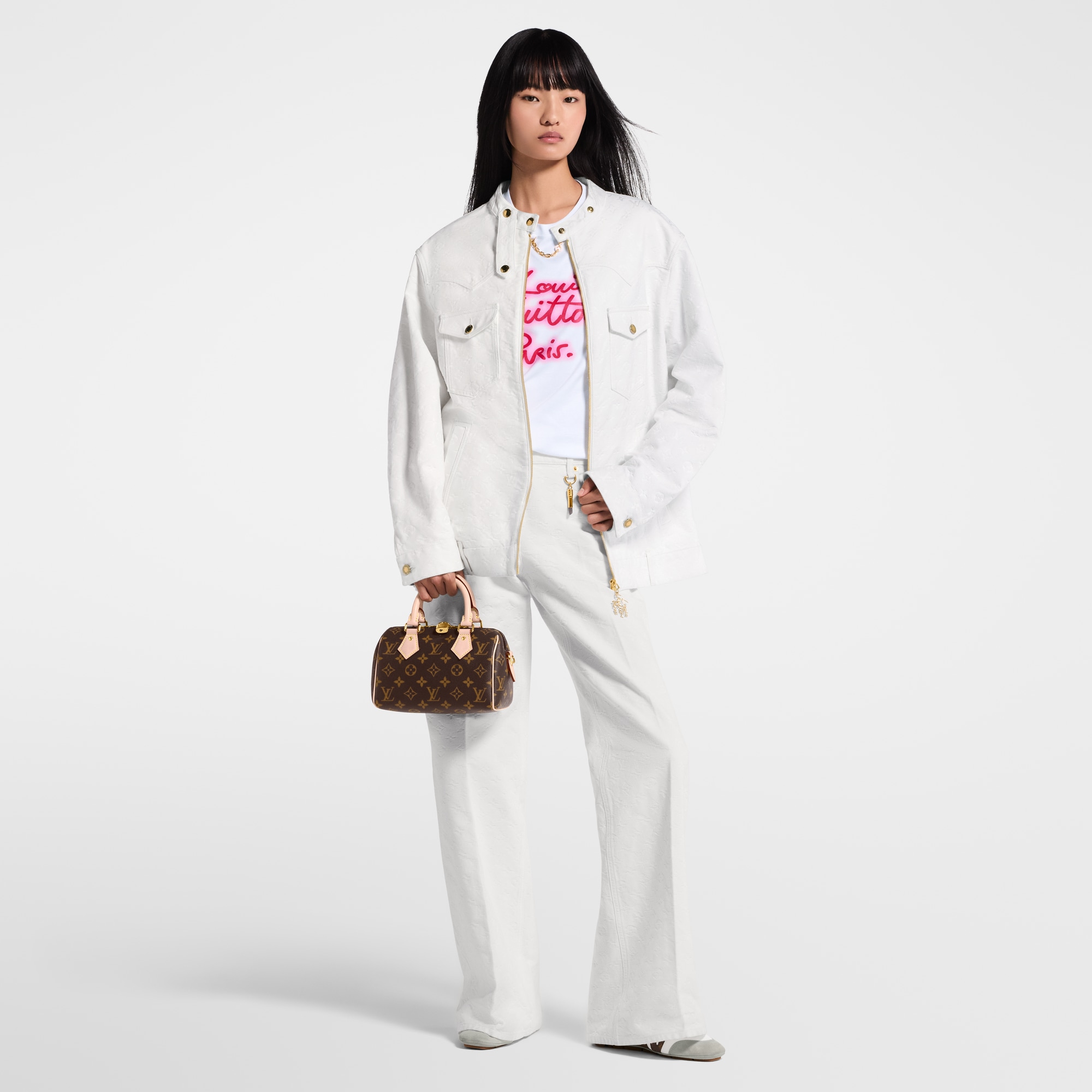 Monogram Jacquard Denim Jacket  in Women