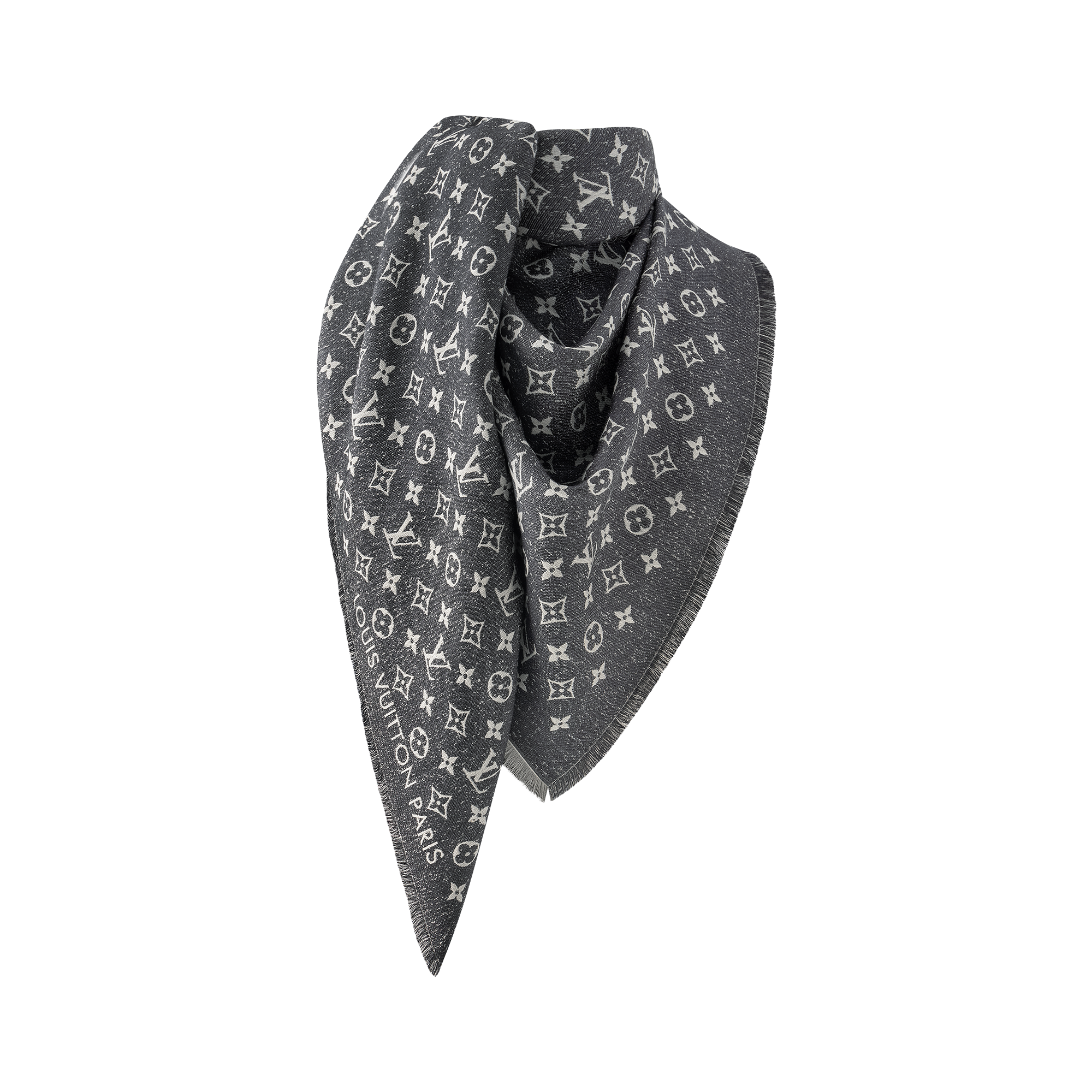 Monogram Jacquard Denim Shawl . in Women