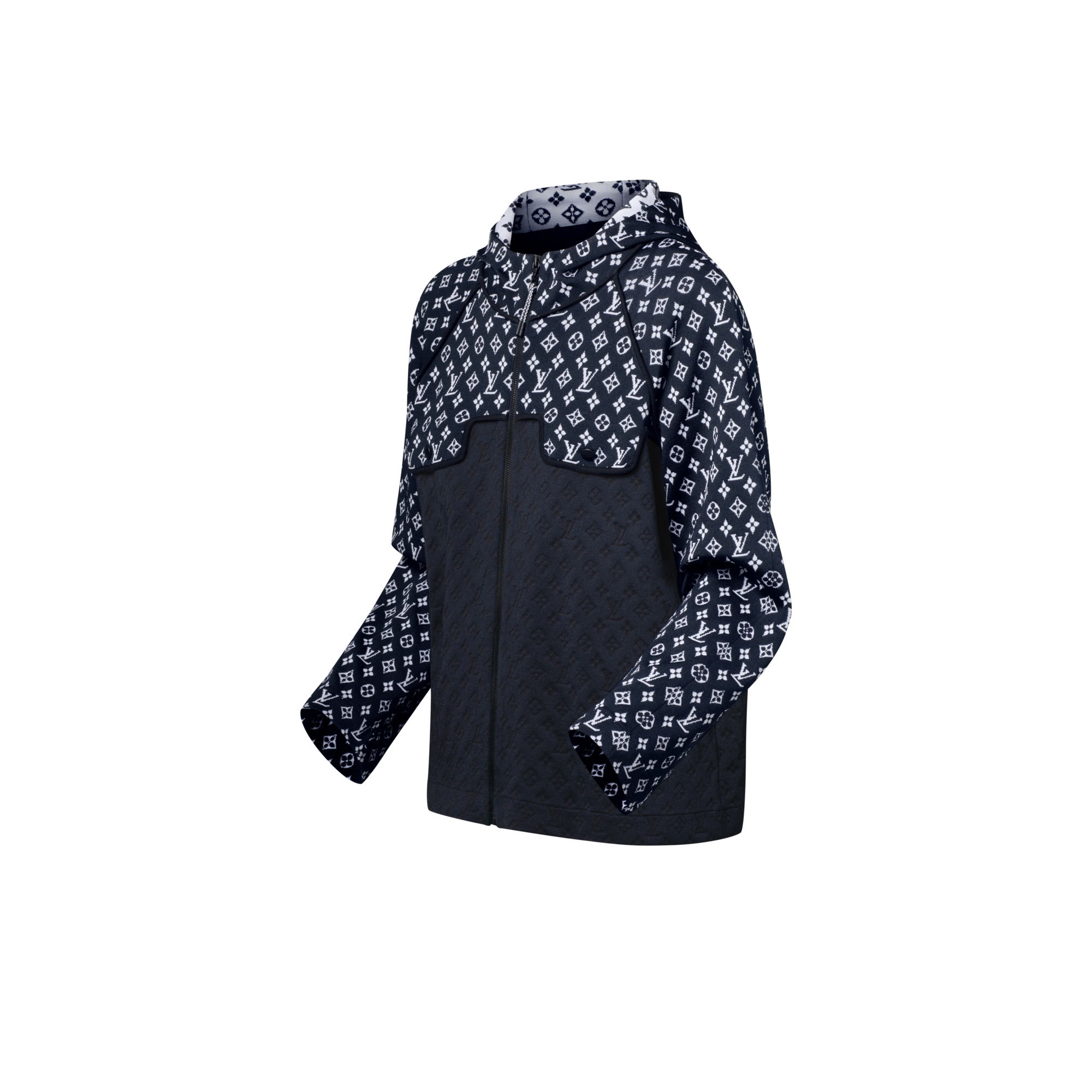 Monogram Jacquard Knit Hoodie  in Women