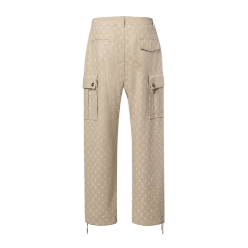 Monogram Jacquard Wintry Denim Cargo Pants in Men's Ready to Wear All Ready to Wear collections by Louis Vuitton (Product zoom)
