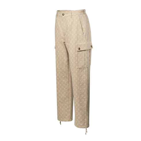 Monogram Jacquard Wintry Denim Cargo Pants in Men's Ready to Wear All Ready to Wear collections by Louis Vuitton (Product zoom)