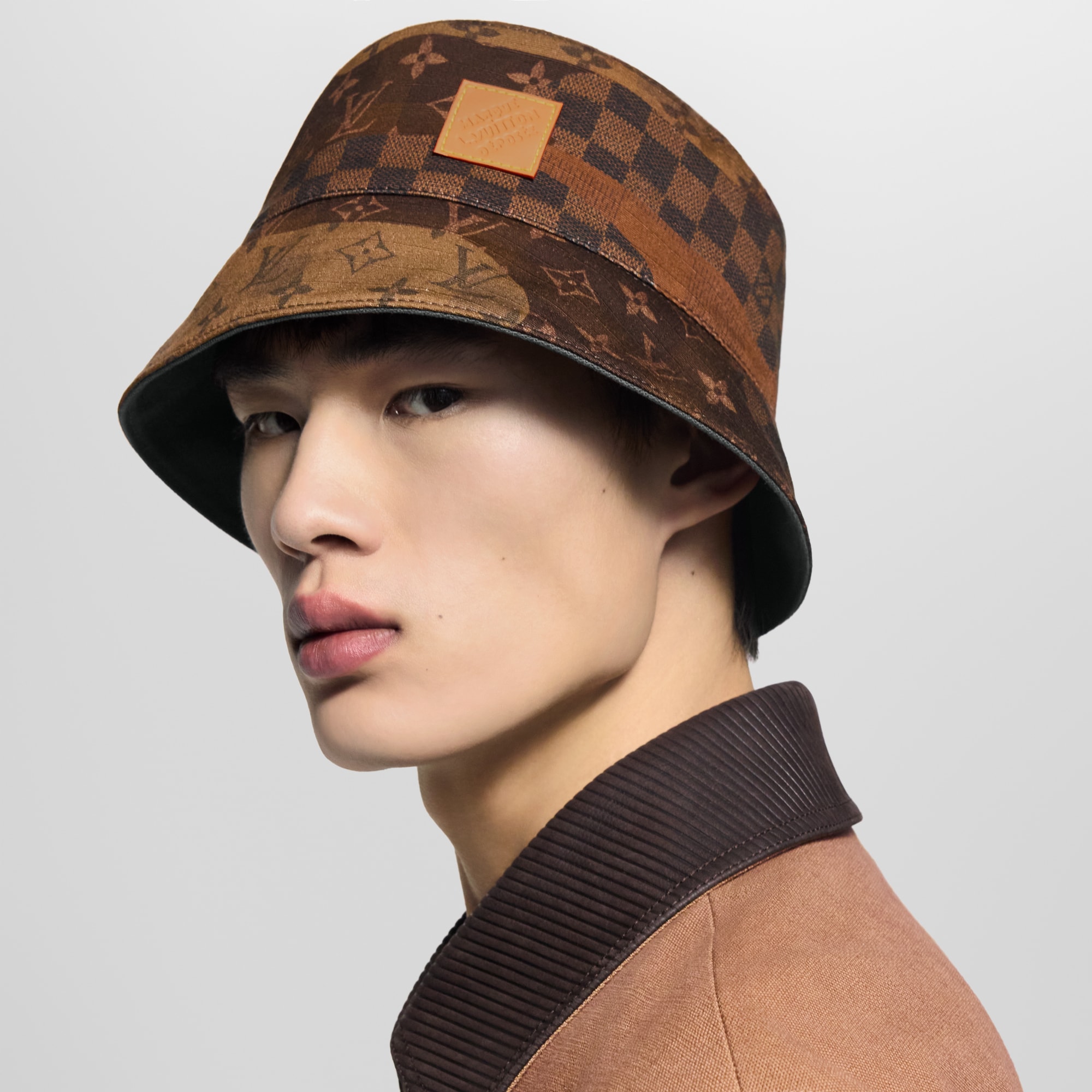 Monogram Landscape Reversible Bucket Hat . in Men