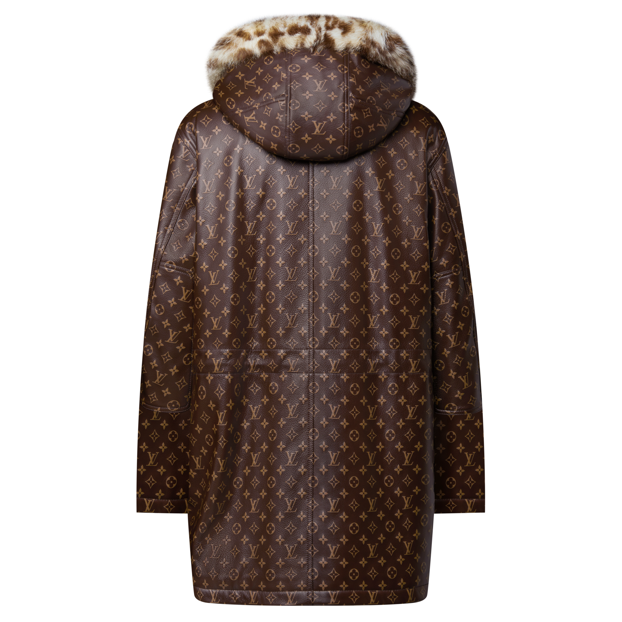 Monogram Leather Parka  in Men