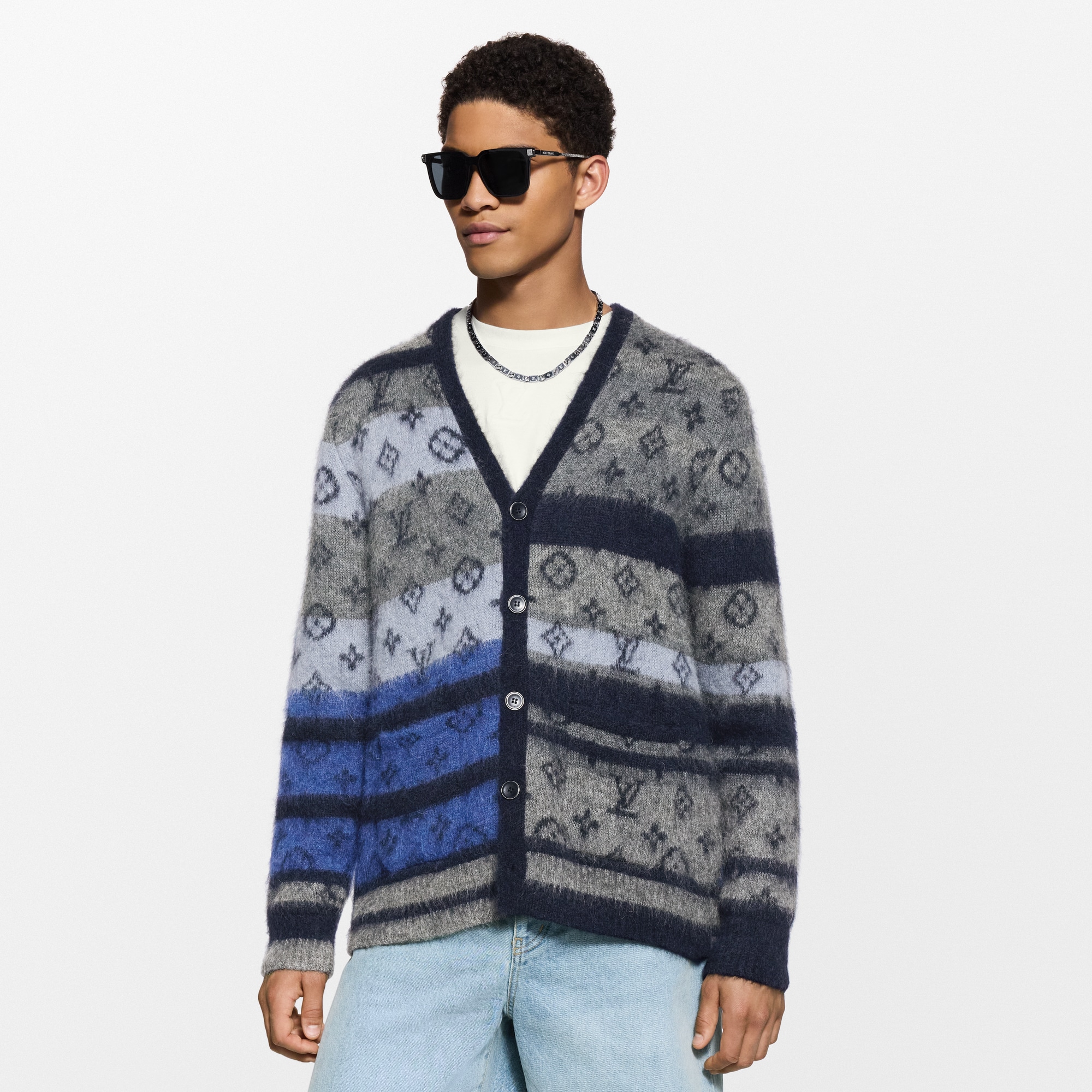 Monogram Mohair Cardigan  in Men