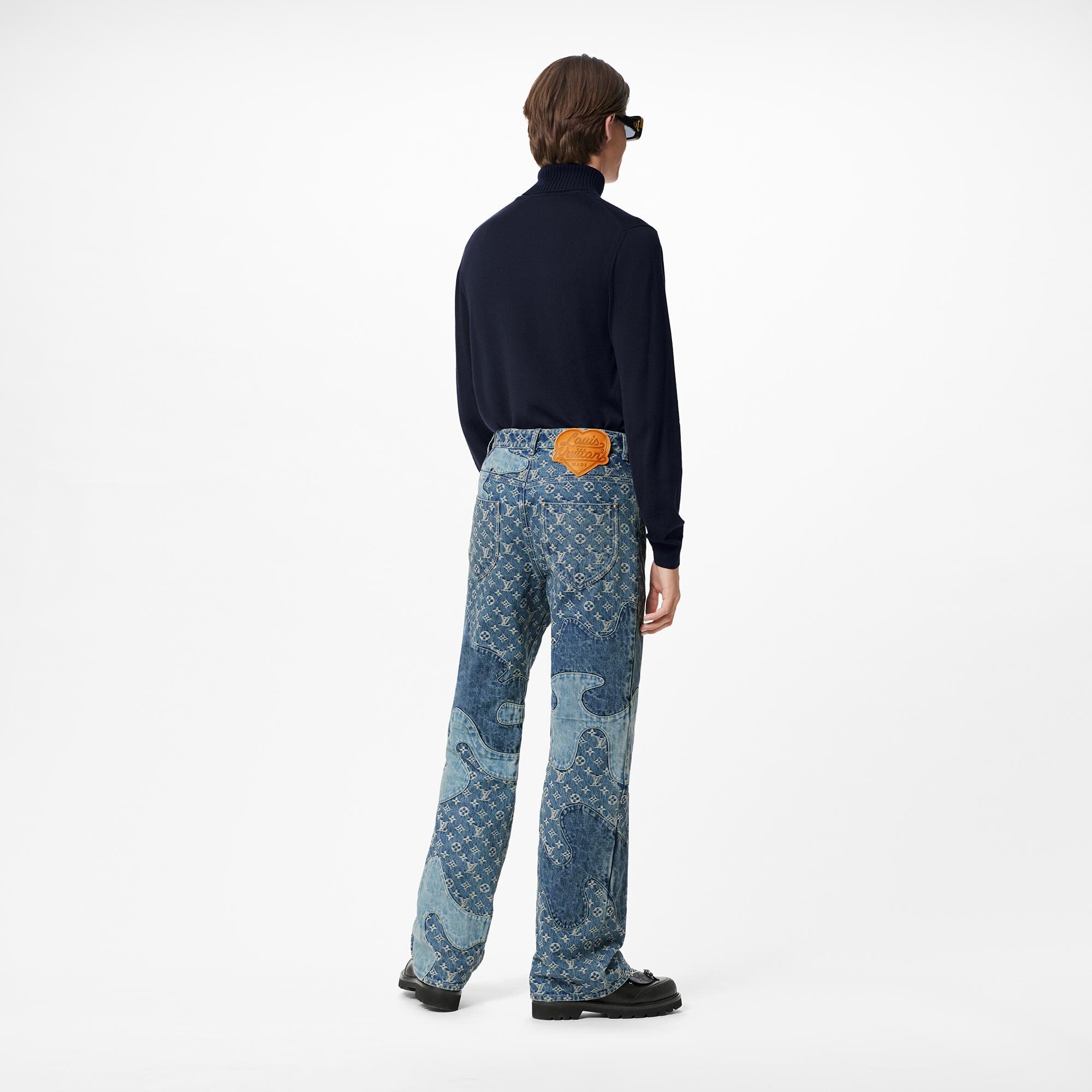Monogram Patchwork Denim Pants - Ready 