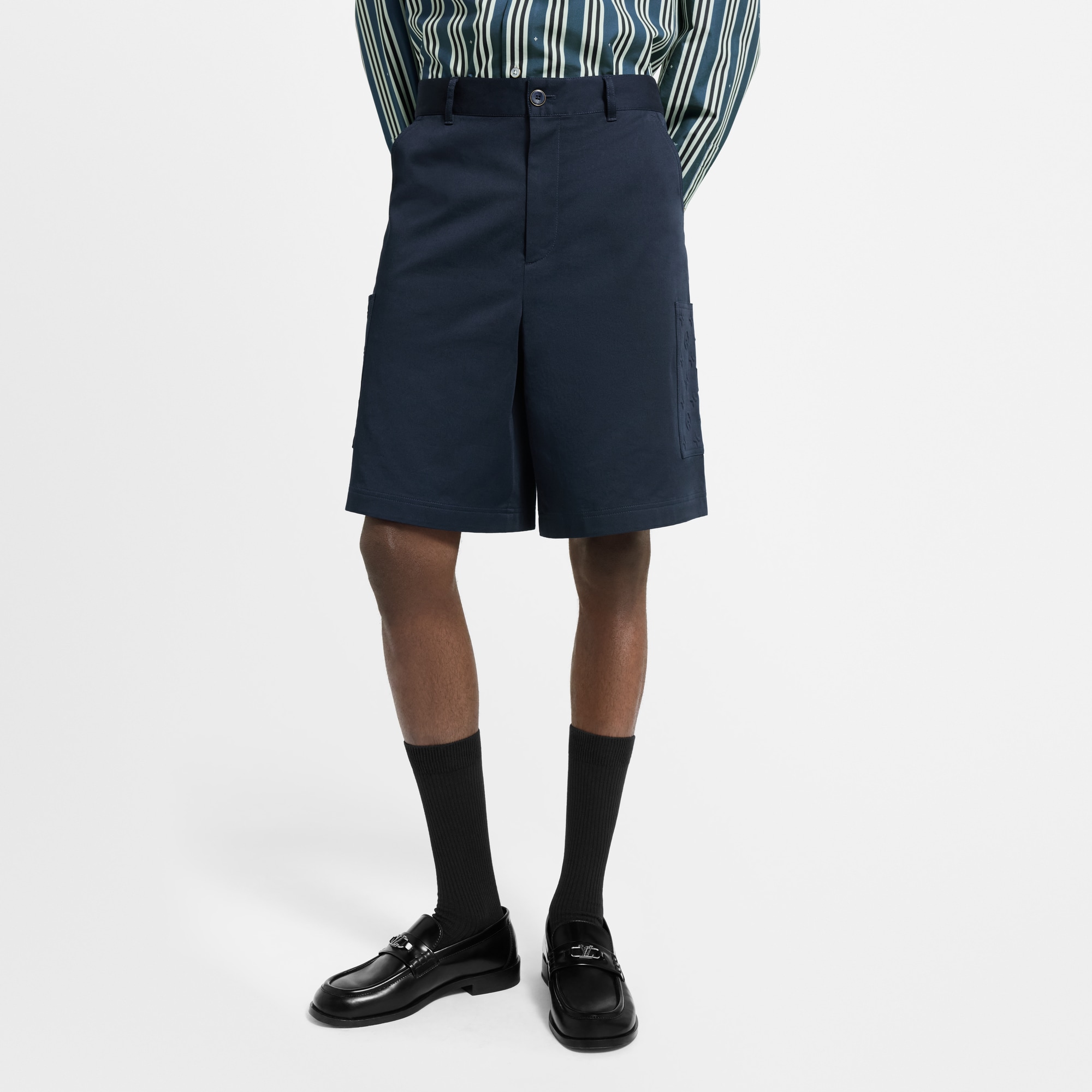 Monogram Pocket Cargo Shorts  in Men