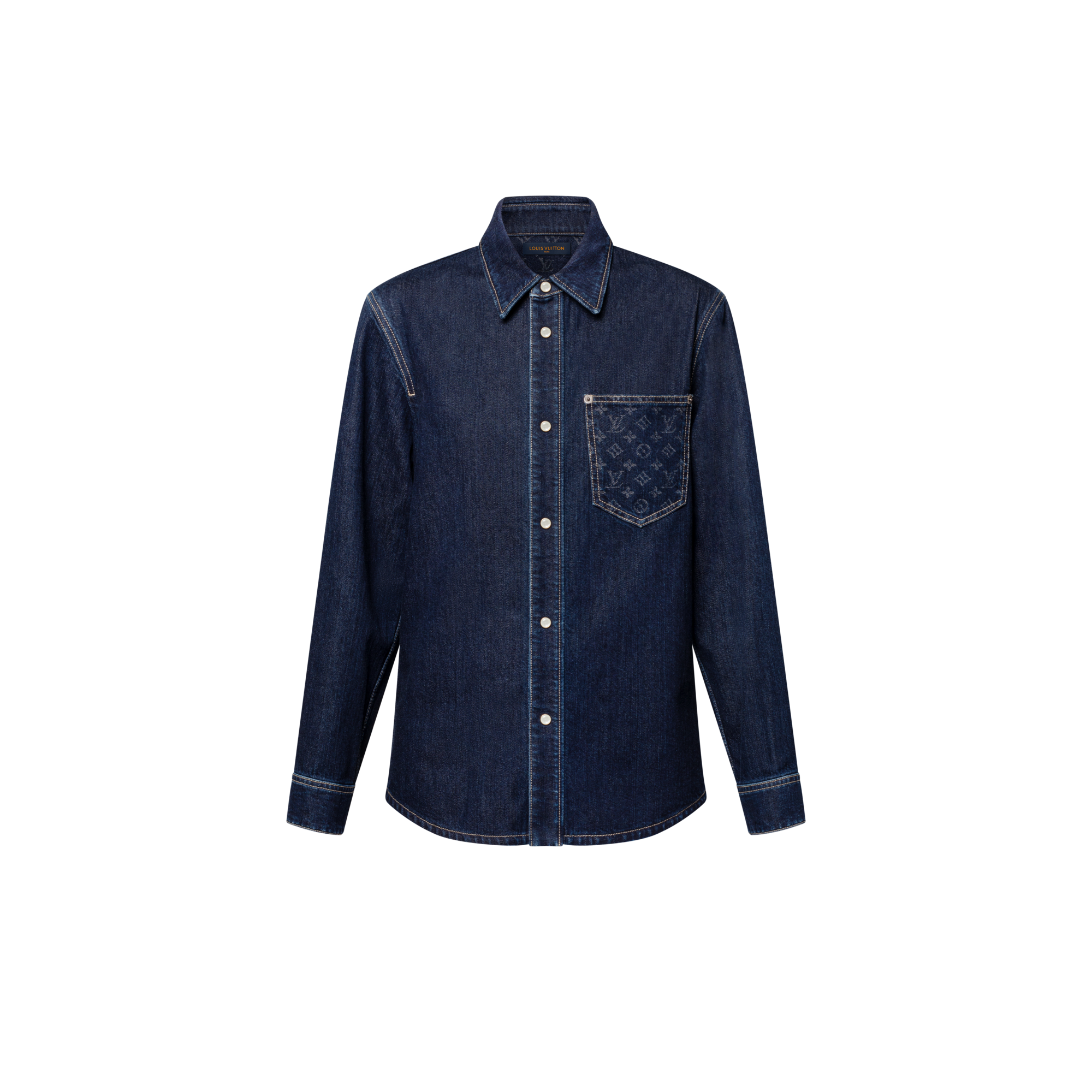 Monogram 口袋牛仔襯衫  in 女士