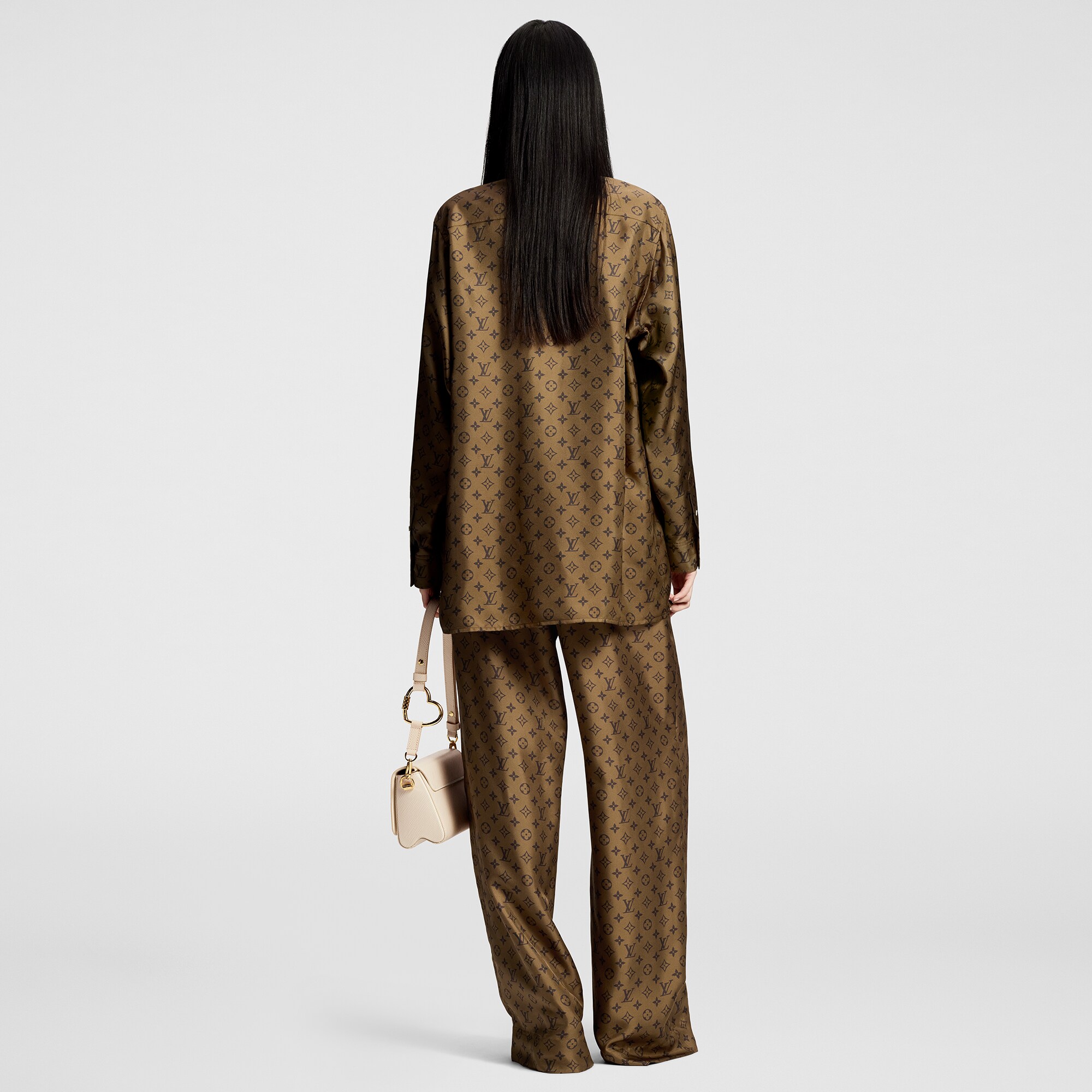 Monogram 印花寬鬆睡衣式長褲  in 女士