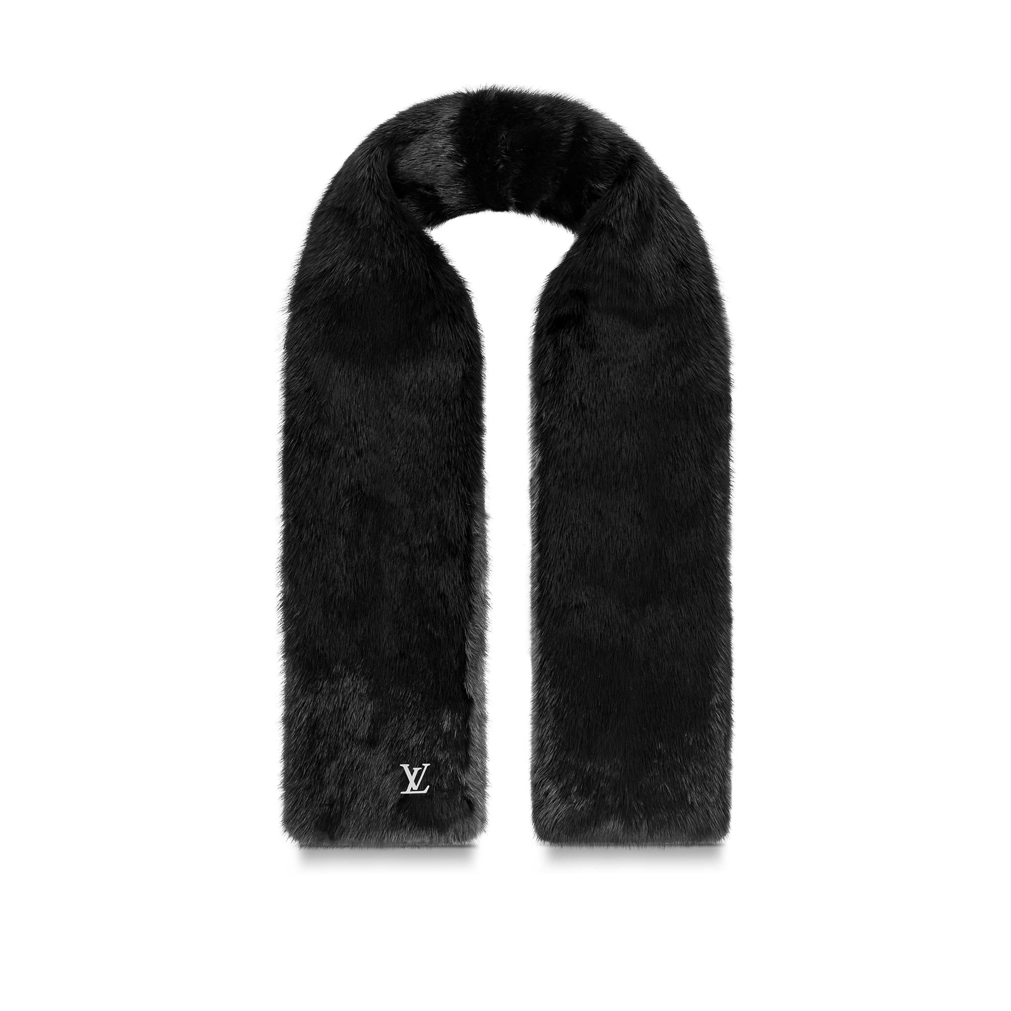 Monogram Reverse Fur Scarf . in Men