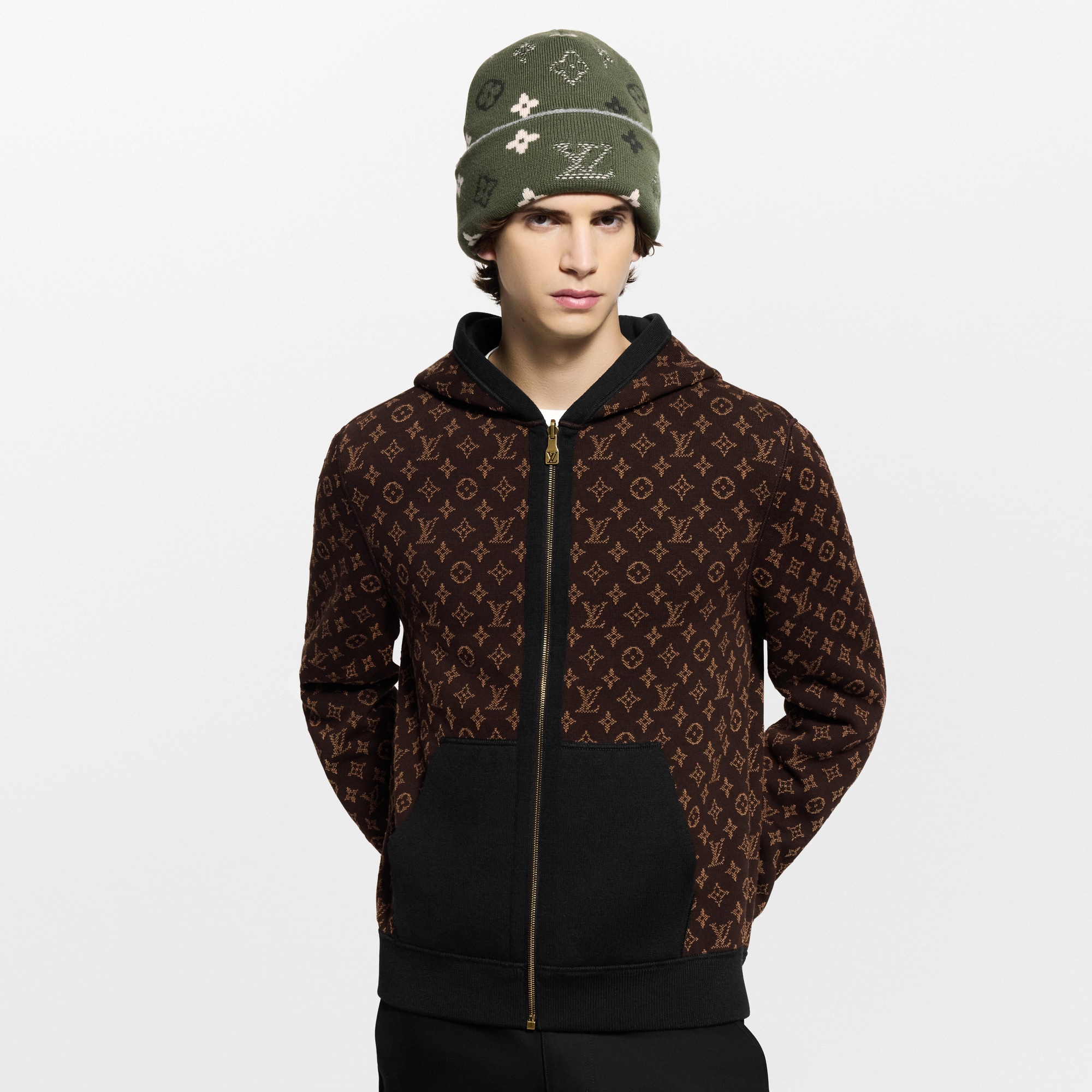 Monogram Reversible Double Face Hooded Blouson  in Men