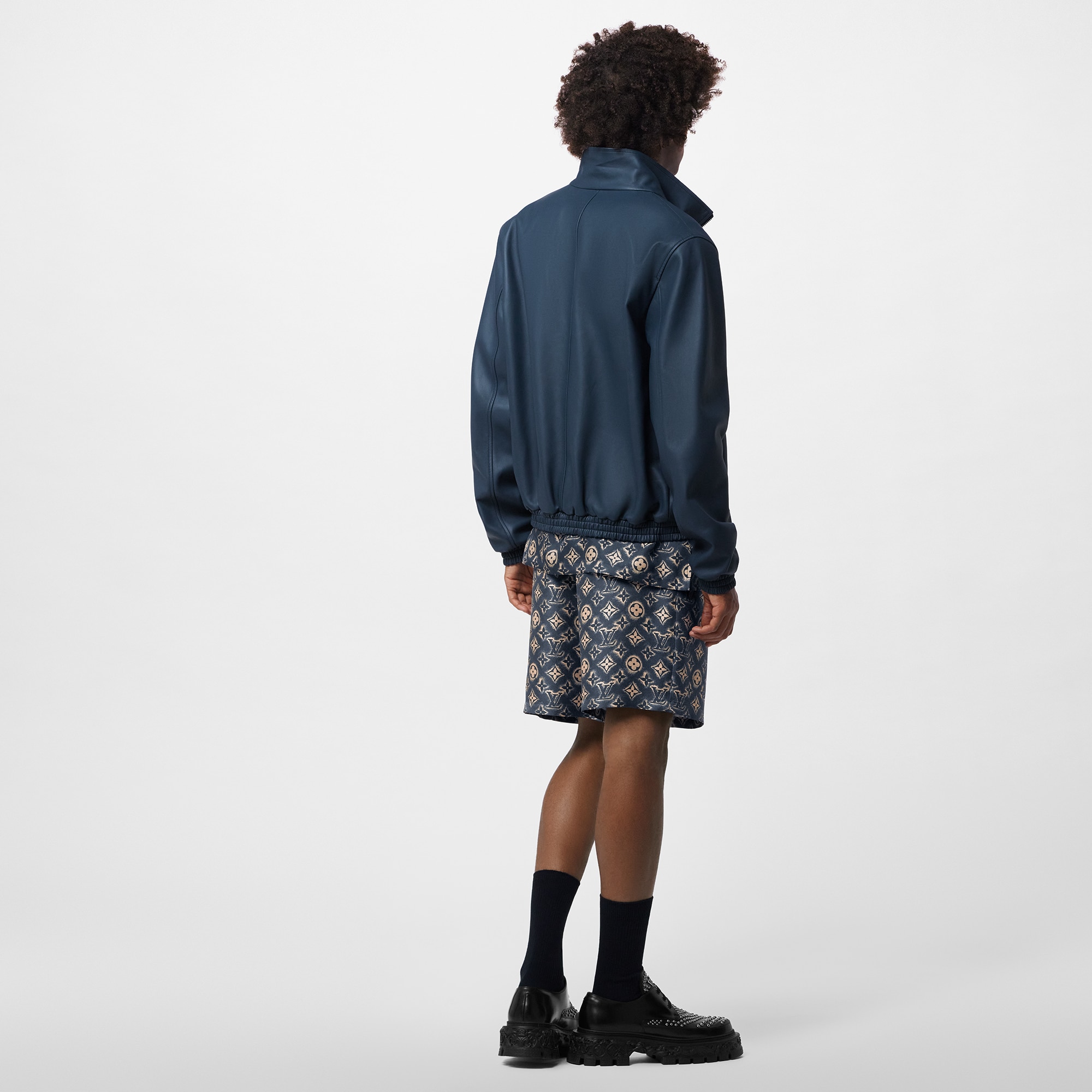 Monogram Sand Reversible Mix Leather Blouson  in Men