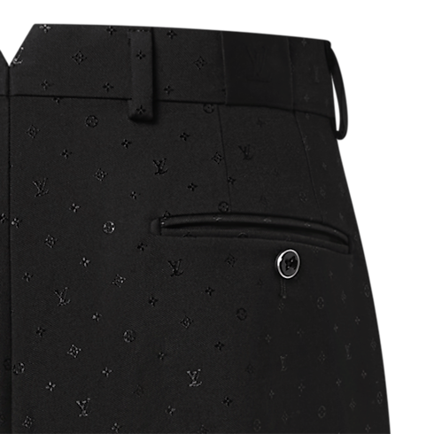 Monogram 緞布窄腳長褲 in 男士's 全新系列 } collections by Louis Vuitton (產品縮放)