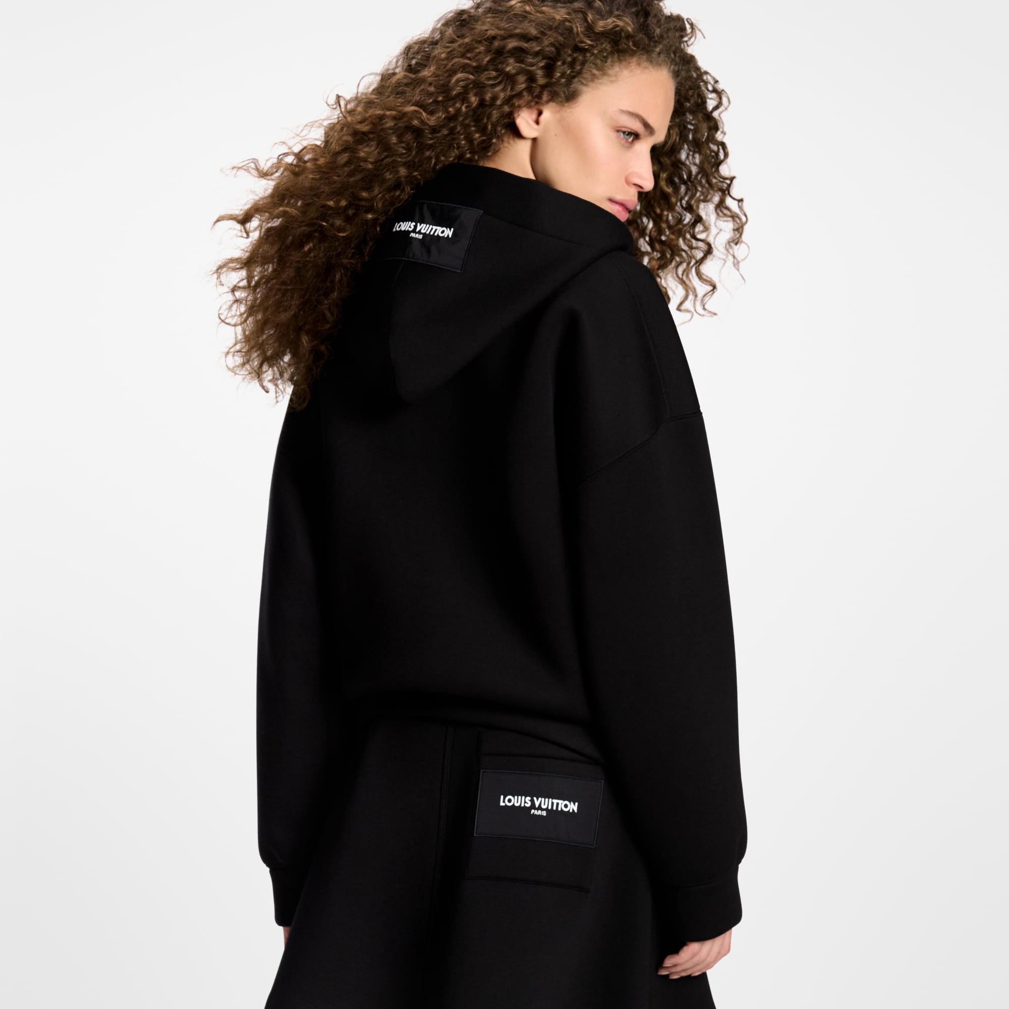 Monogram 頸巾拉鏈連帽外套  in 女士