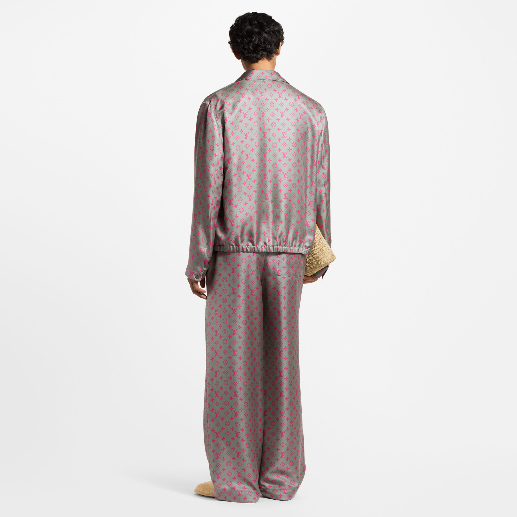 Monogram Silk Blouson  in Men