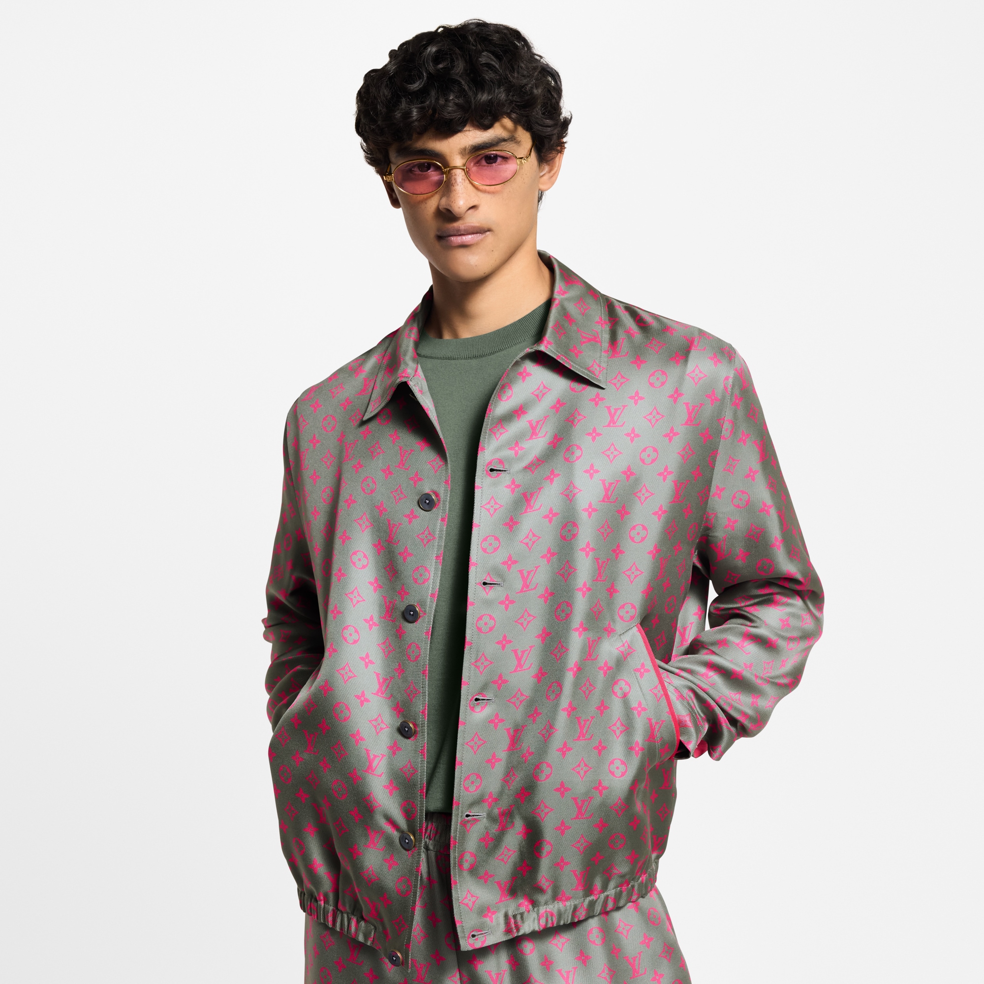 Monogram Silk Blouson  in Men