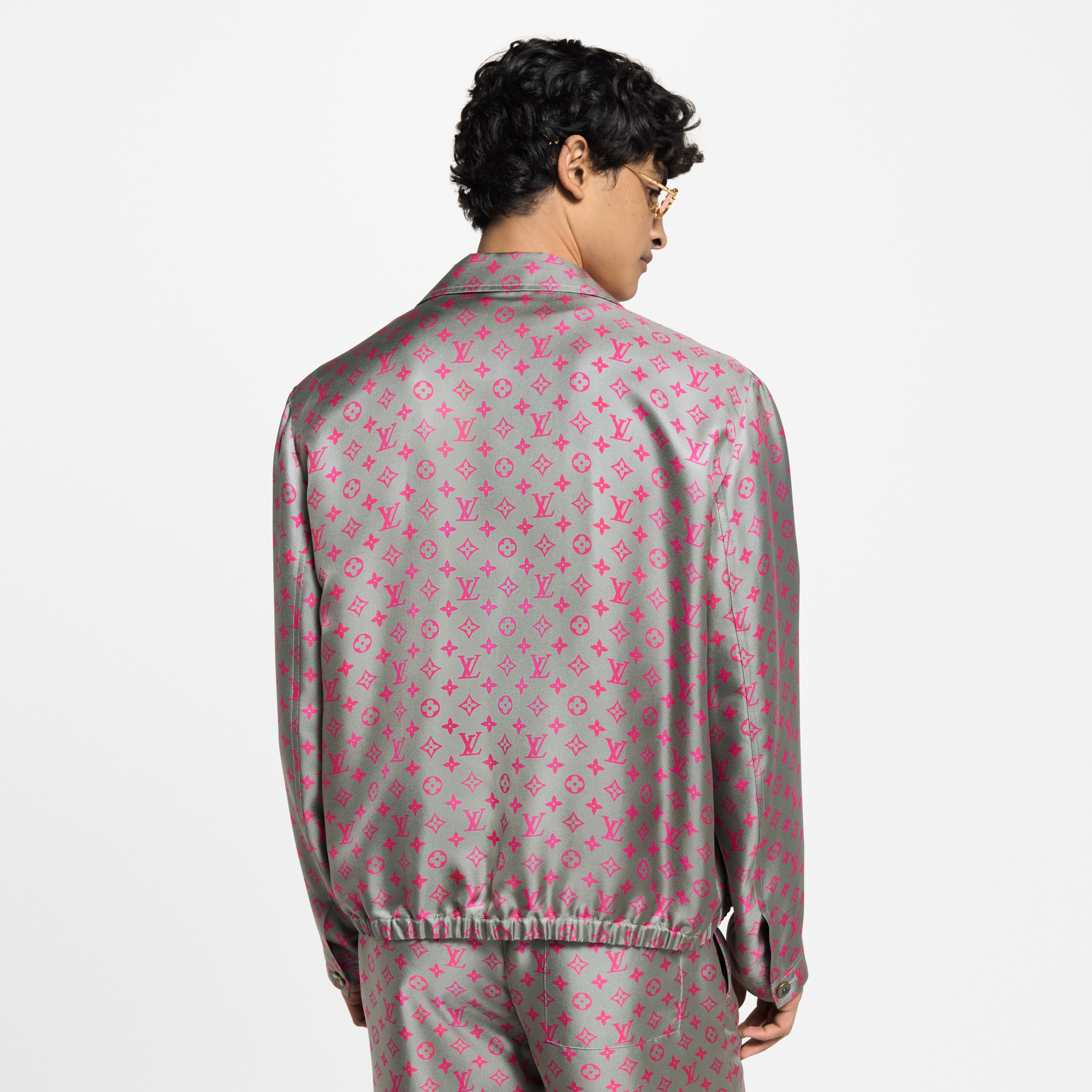 Monogram Silk Blouson  in Men