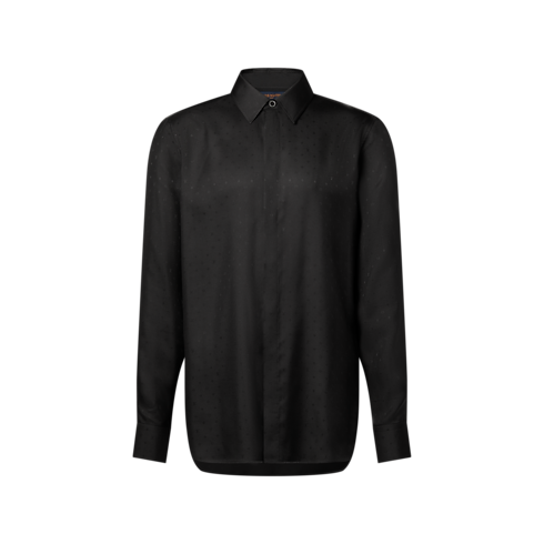 Monogram Silk Satin Long-Sleeved Shirt in Men's Ready to Wear Shirts collections by Louis Vuitton (Product zoom)