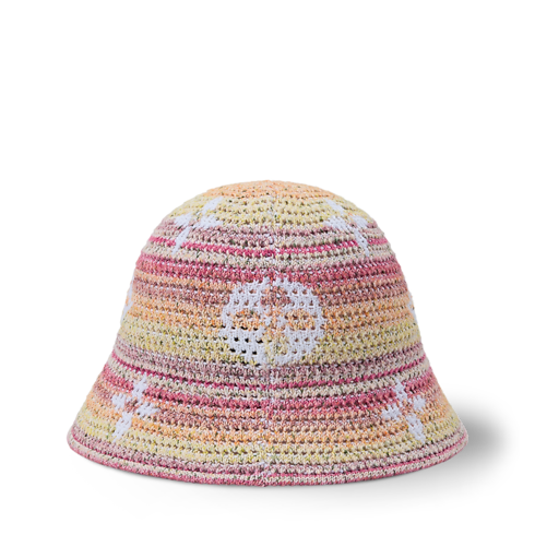 Monogram Stripes Crochet Bucket Hat . in Men's Accessories Hats, Beanies and Socks collections by Louis Vuitton (Product zoom)
