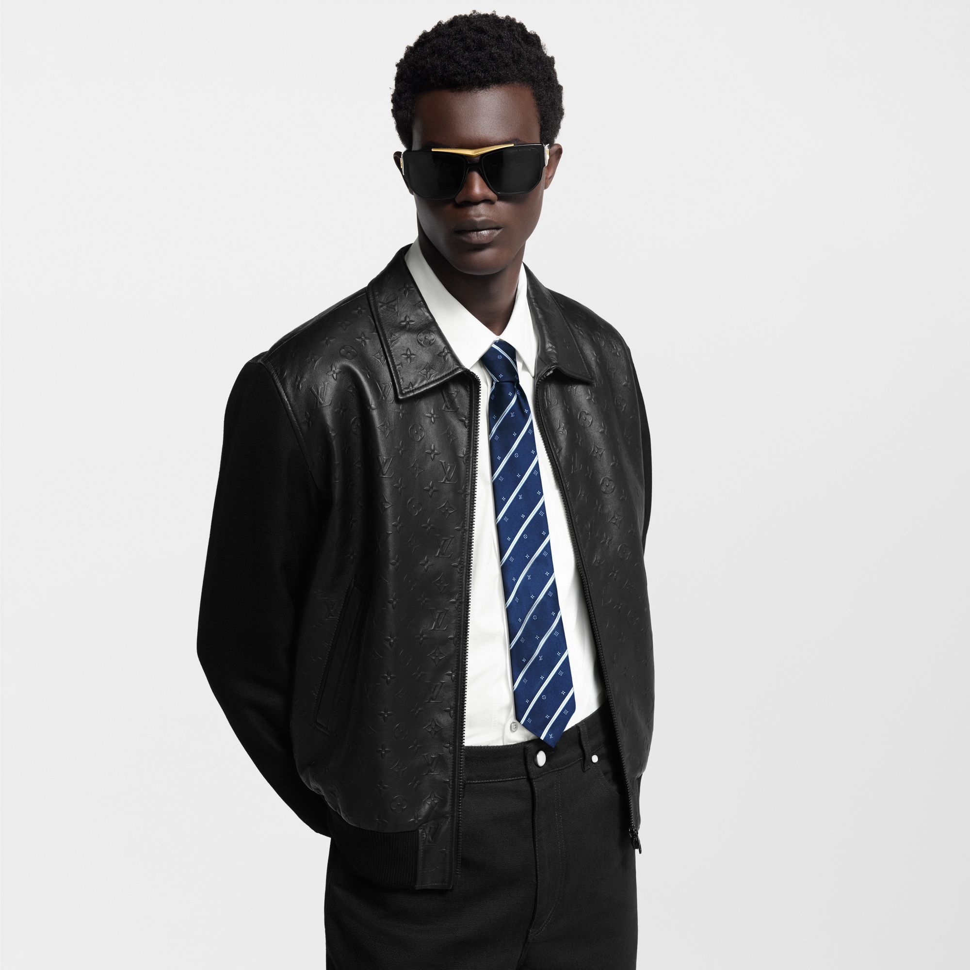 Monogram Stripes 領帶 . in 男士