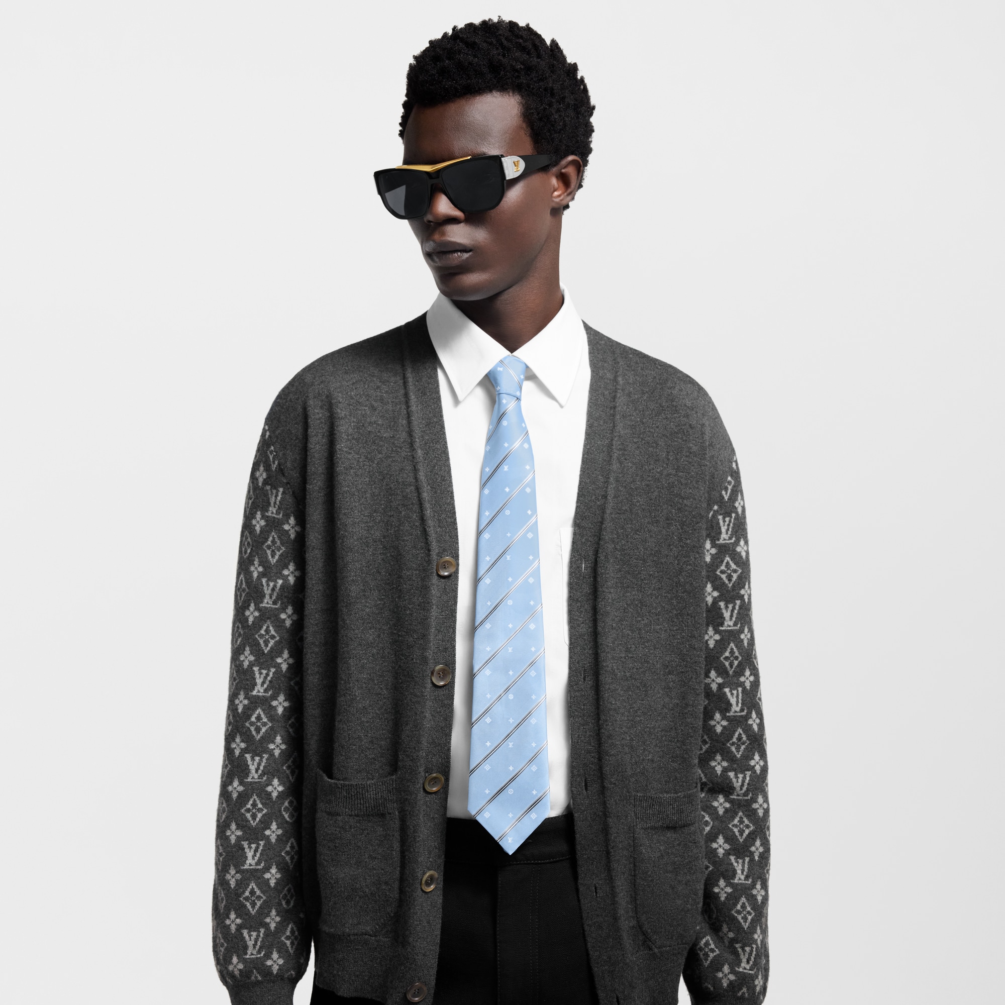 Monogram Stripes Tie . in Men