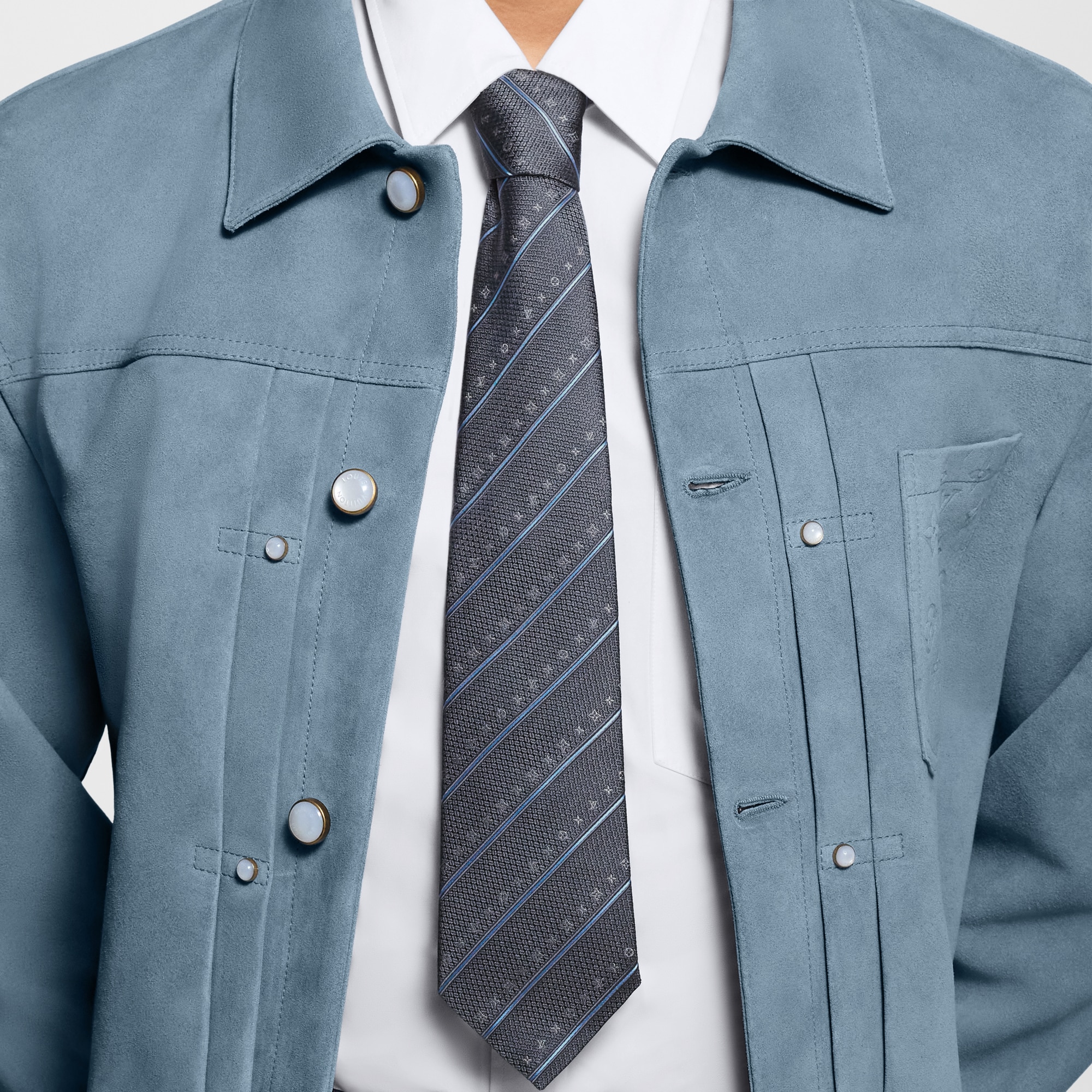 Monogram Stripes 領帶 . in 男士