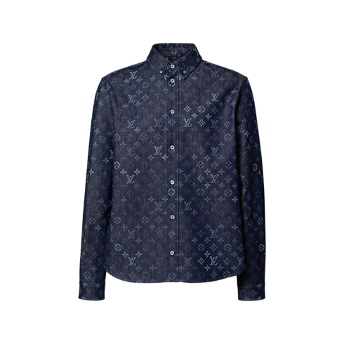 Monogram Surplus 激光牛仔布襯衫 front view