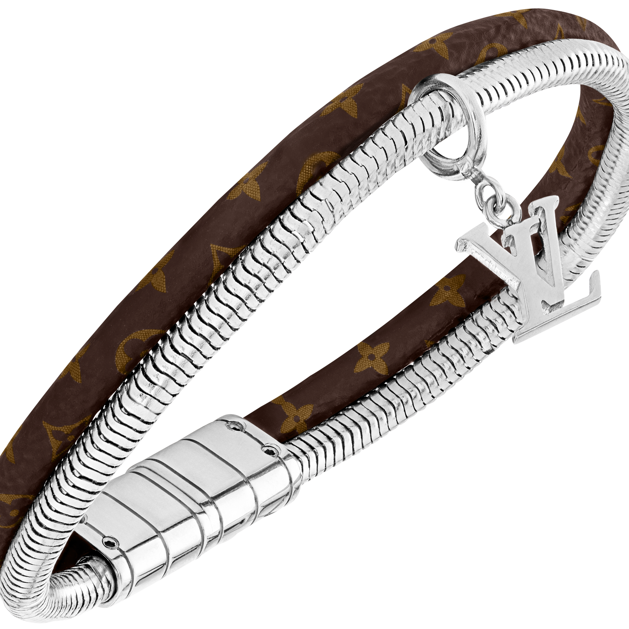 Monogram Swirl 手環 Monogram Eclipse 帆布 in 男士