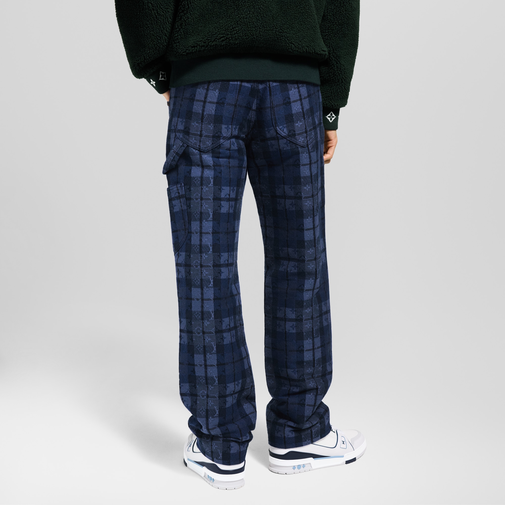 Monogram Tartan 牛仔長褲  in 男士