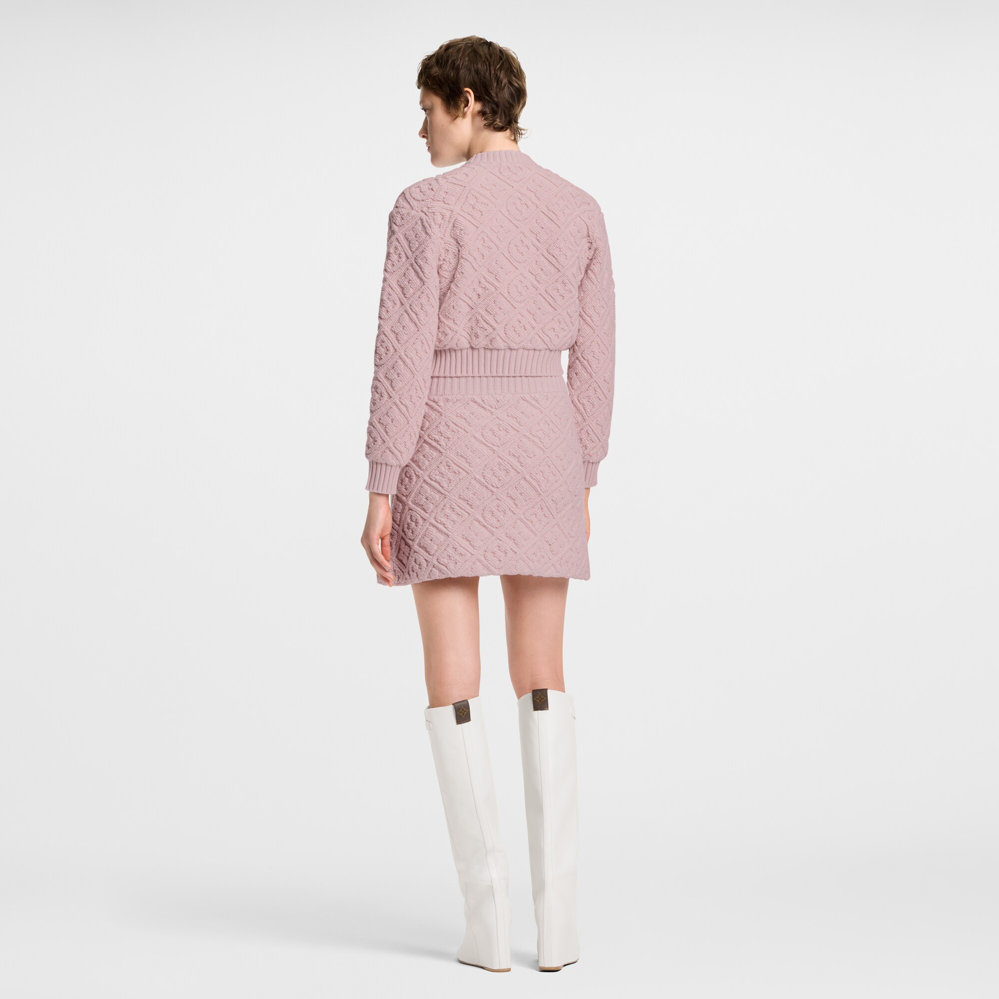 Monogram 圖案毛巾面料迷你半截裙  in 女士