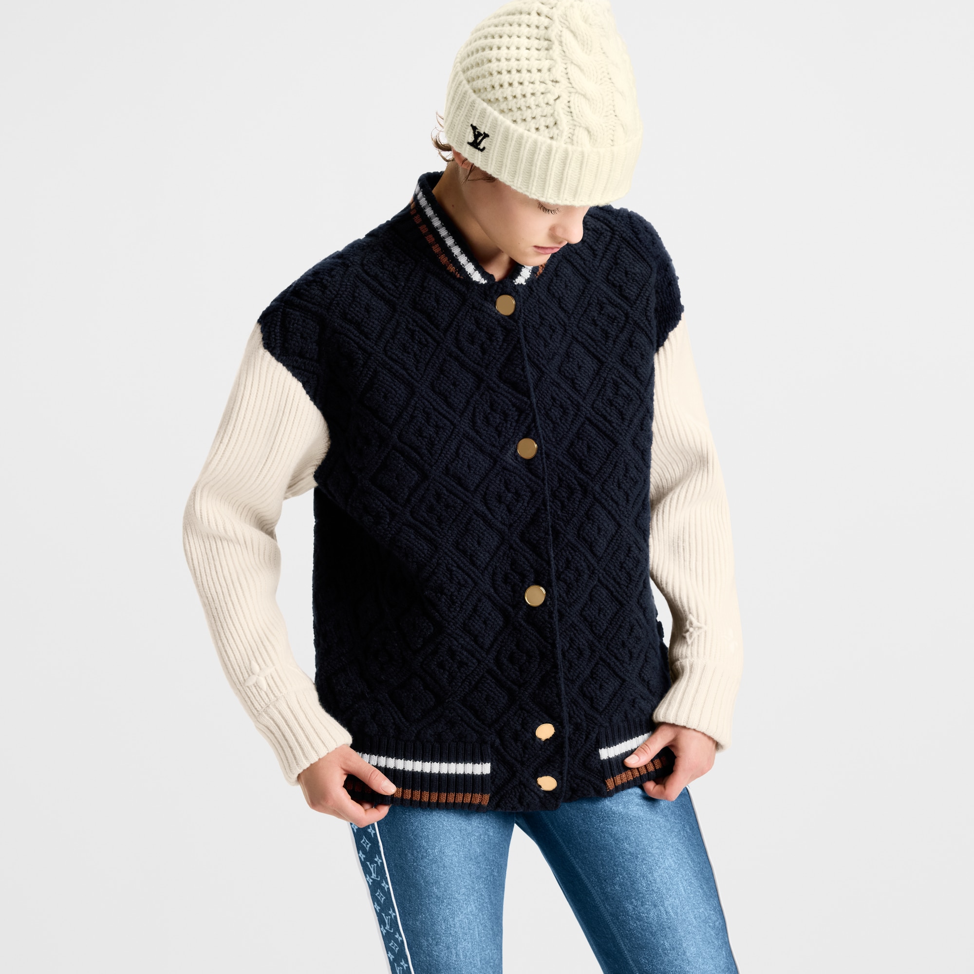 Monogram Toweling Varsity Jacket  in Women