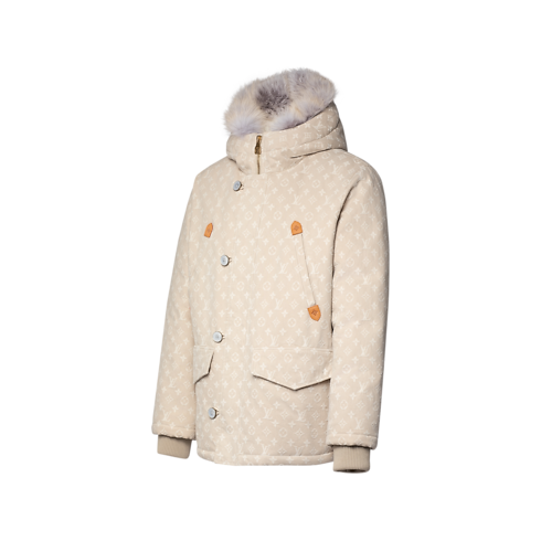 Monogram Water-Repellent Denim Down Parka in Men's Ready to Wear All Ready to Wear collections by Louis Vuitton (Product zoom)