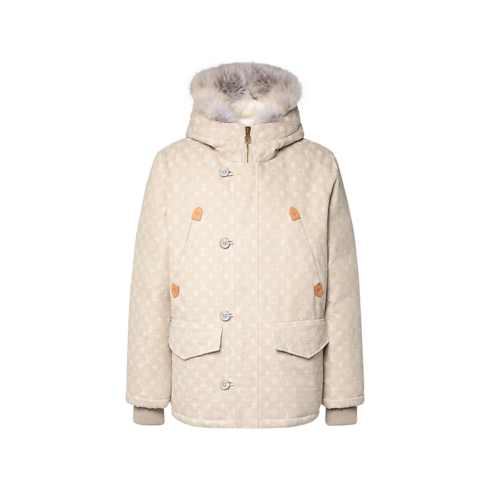 Monogram Water-Repellent Denim Down Parka in Men's Ready to Wear All Ready to Wear collections by Louis Vuitton (Product zoom)
