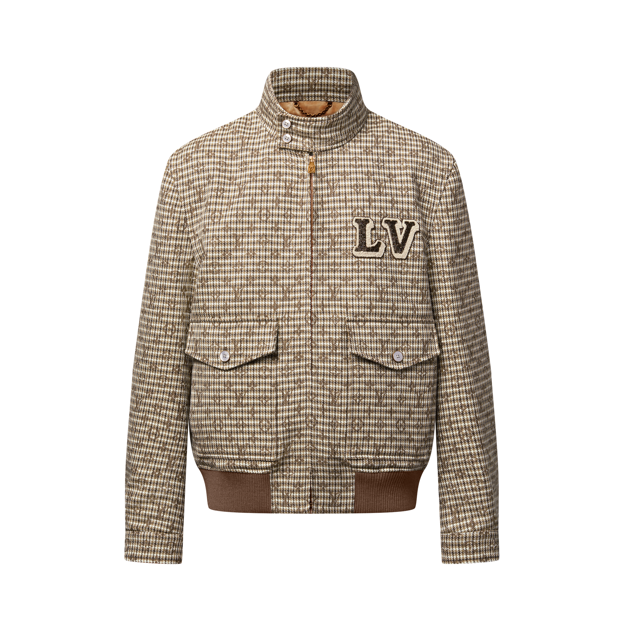 Monogram 羊毛 Harrington 外套  in 男士