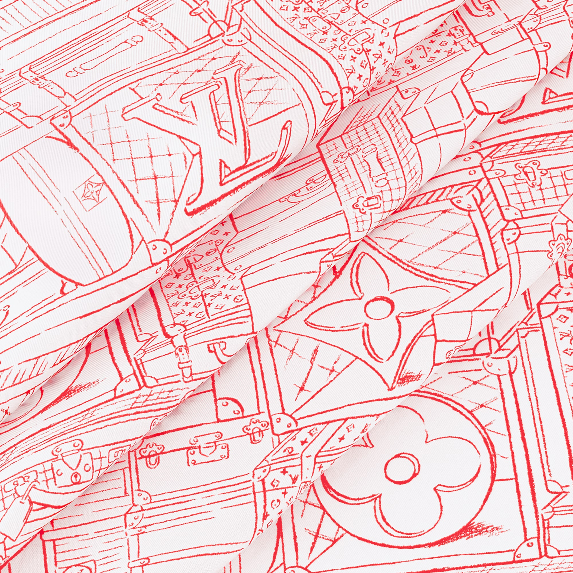 My LV Luggage 90方巾 . in 女士