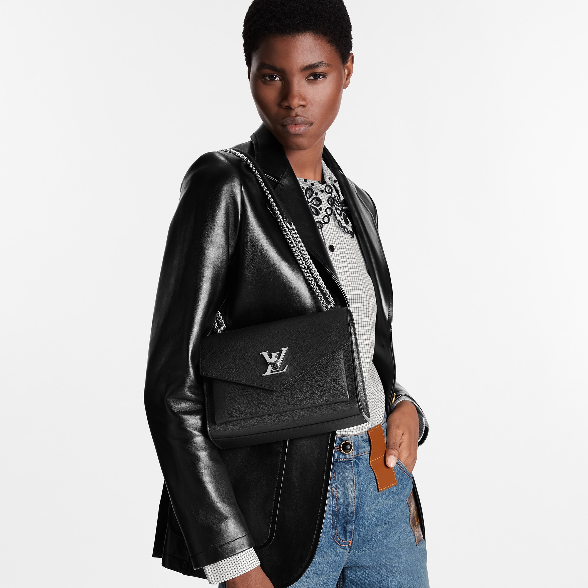 Mylockme 鏈帶手袋 Lockme 皮革 in 女士