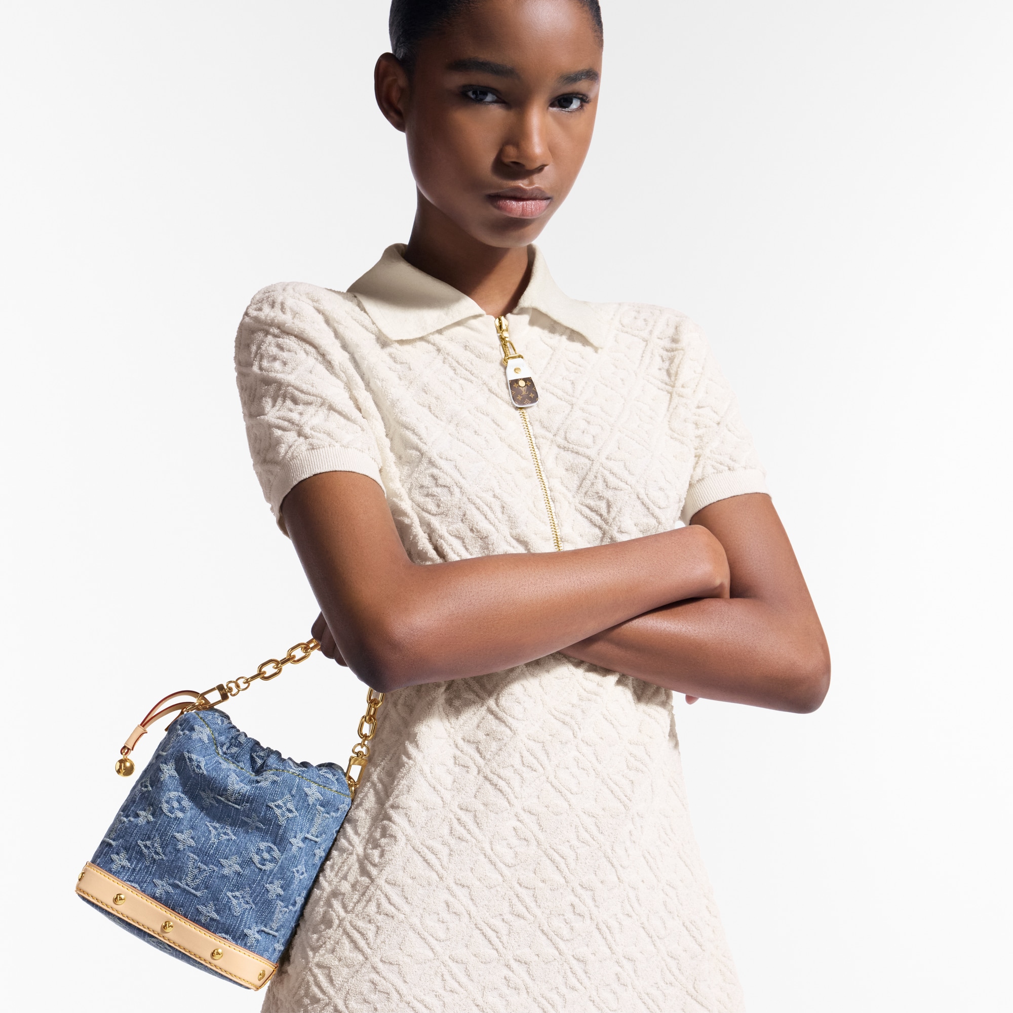 Nano Noé Monogram Denim in 女士