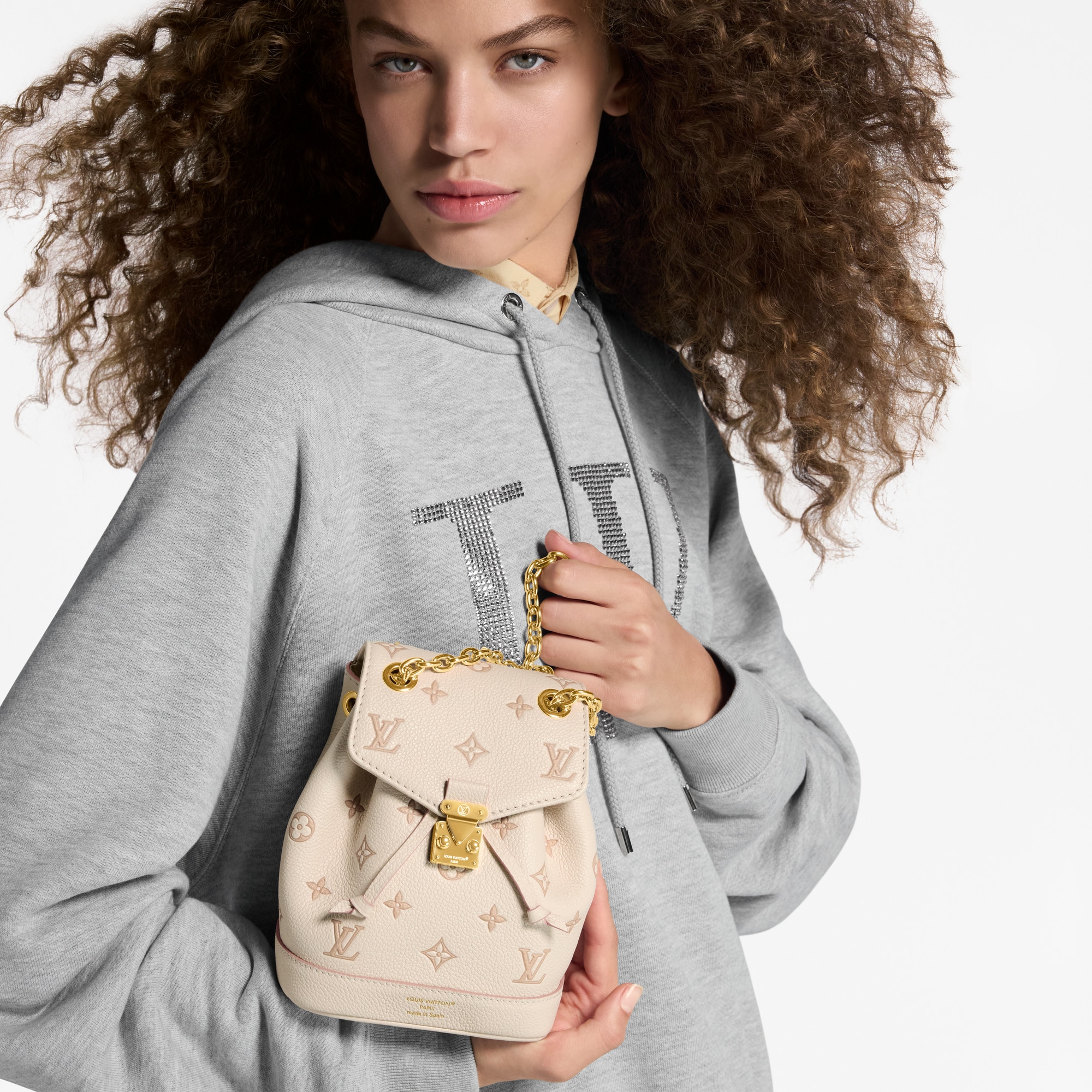 Nano Noé Backpack Bicolor Monogram Empreinte Leather in Women