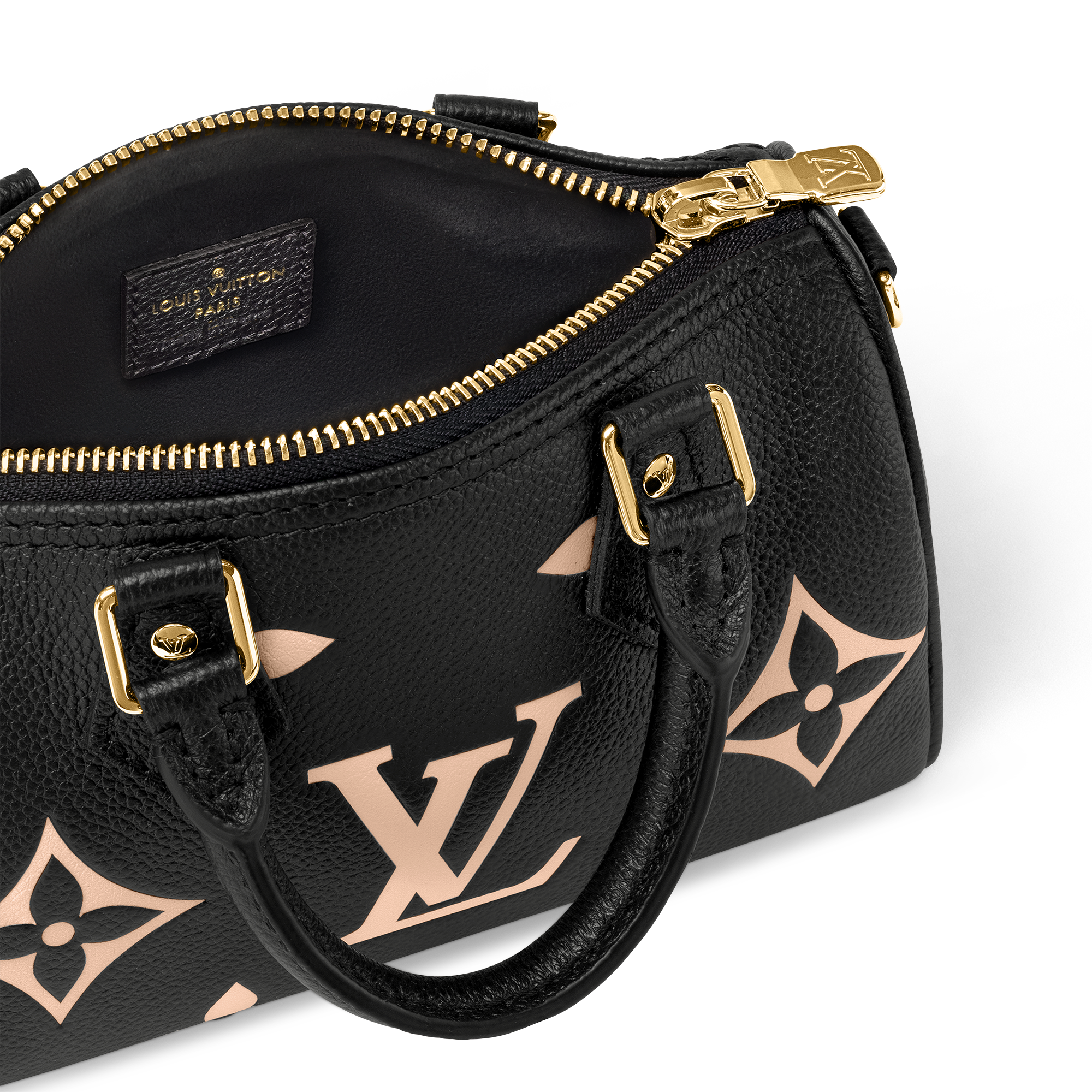 Nano Speedy Bicolor Monogram Empreinte Leather in Women
