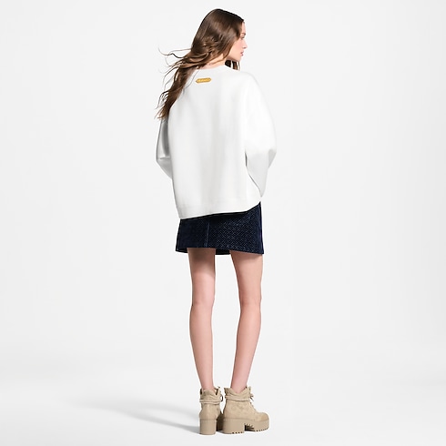Nanogram Flocked Velvet Mini Skirt in Women's Ready to Wear New In Ready-to-Wear collections by Louis Vuitton (Product zoom)
